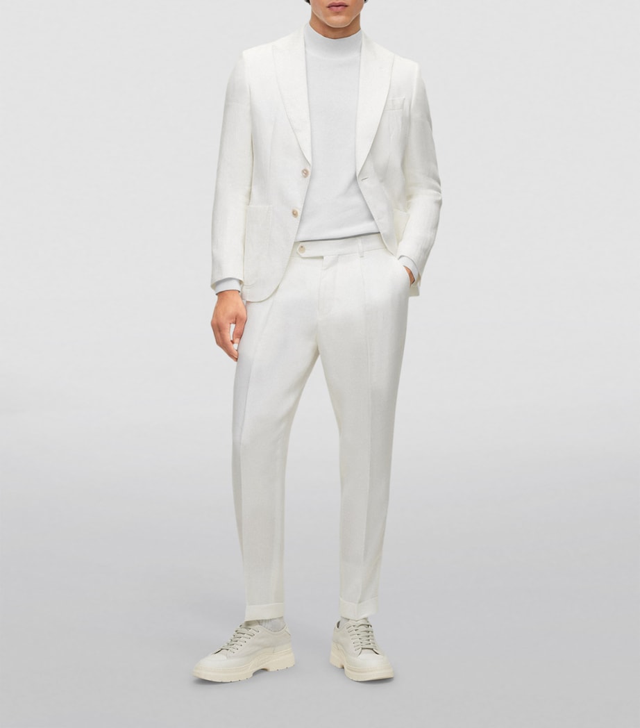 Linen Tailored Trousers 100 Image 2