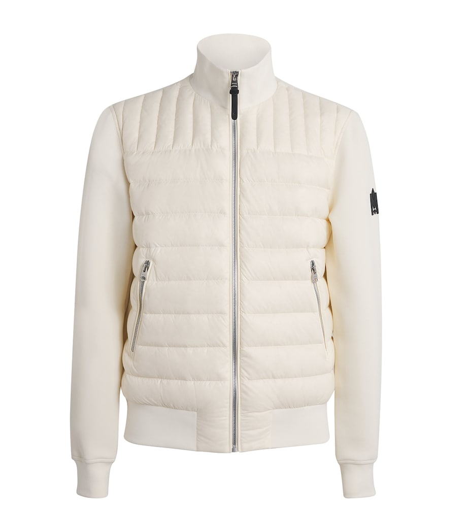 Cotton-Blend Hybrid Bomber Jacket C0253 CREAM Image 1