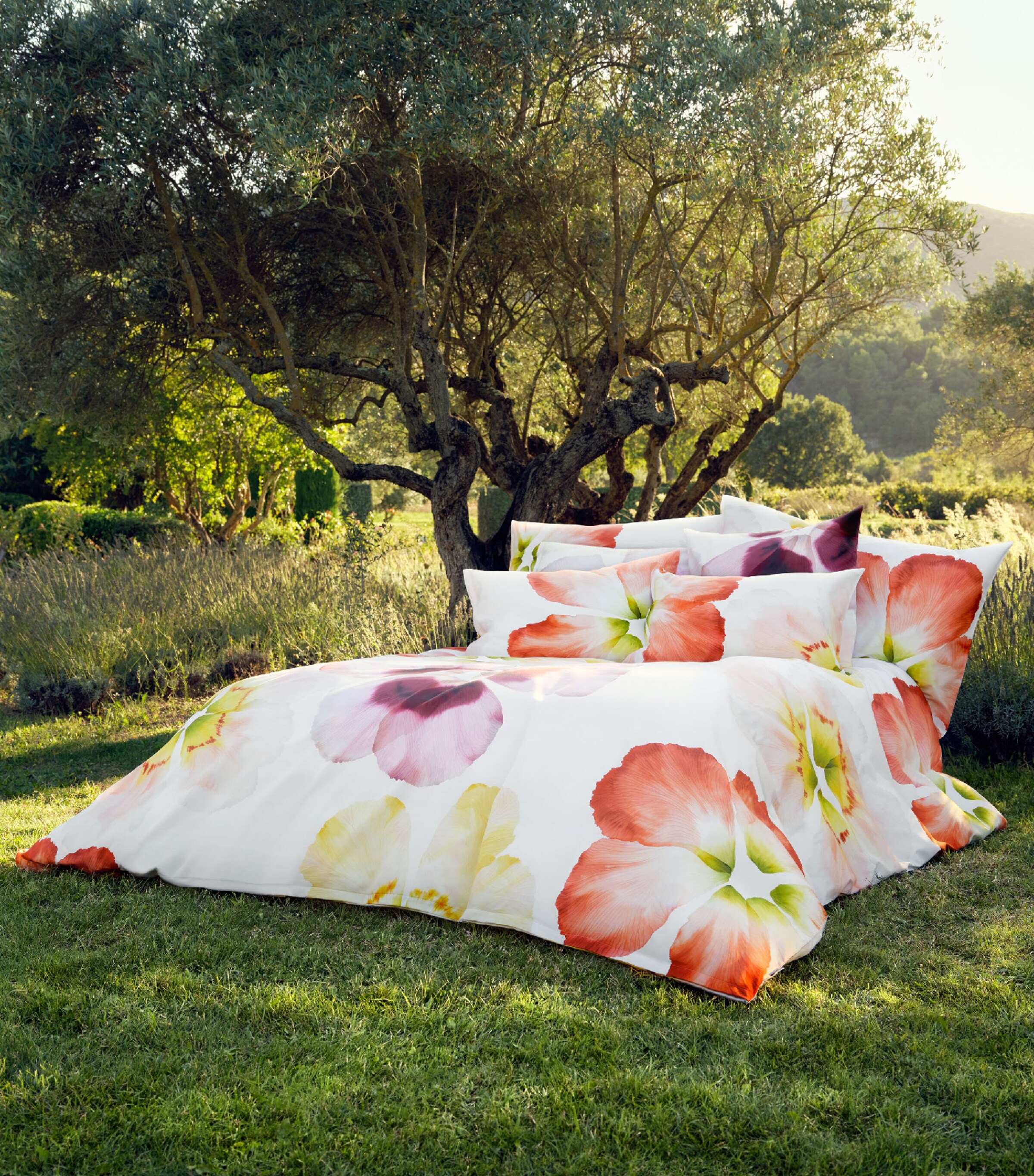 Schlossberg Cotton Sateen Aurora Super King Duvet Cover (220cm x 260cm) Blanc Image 3
