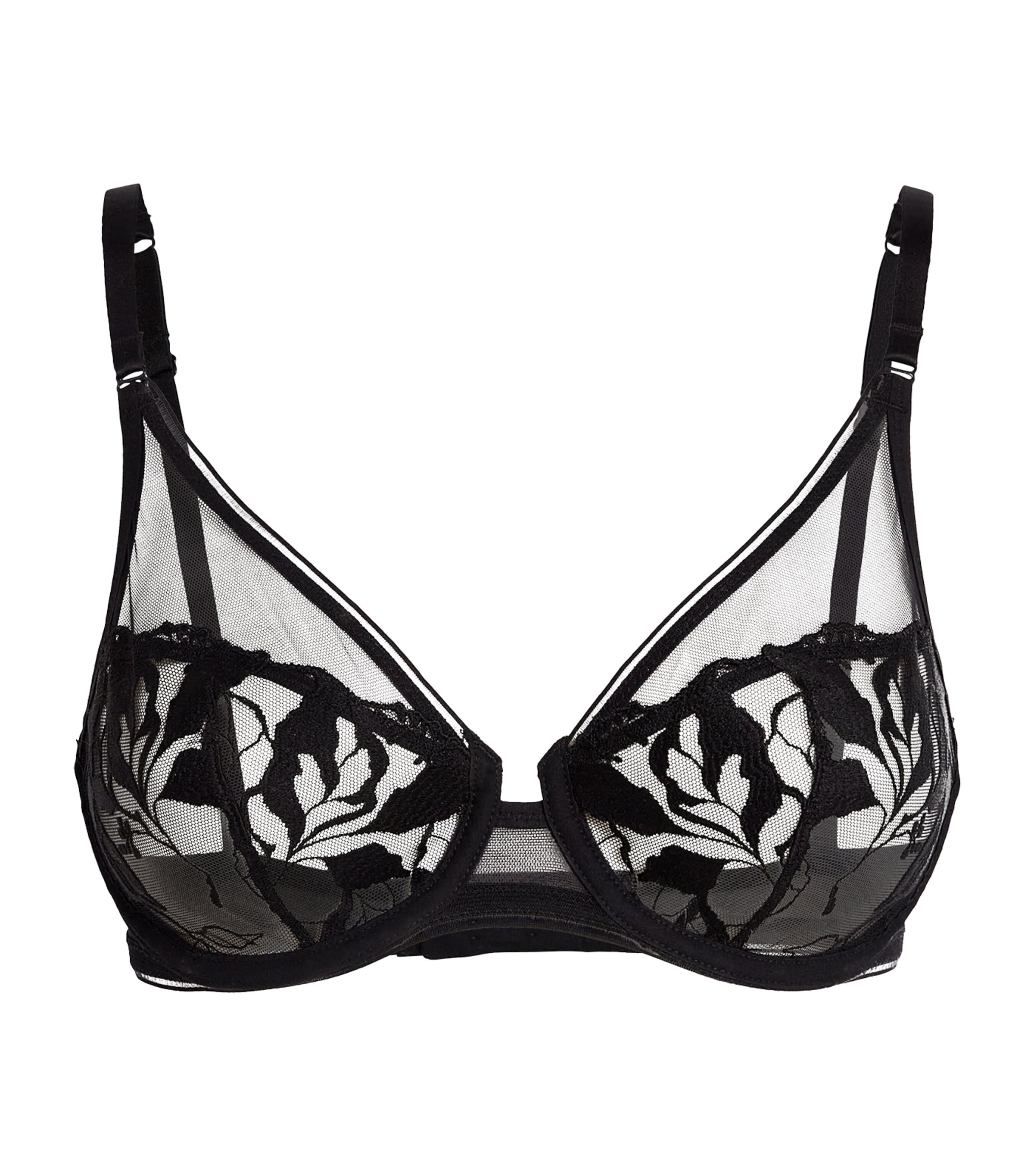 Maison Lejaby Tulle Sin Underwired Bra In Black