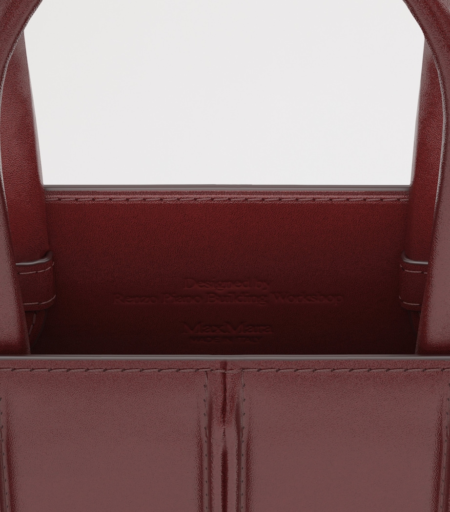 Max Mara Micro Quilted Whitney Top-Handle Bag Red Image 6