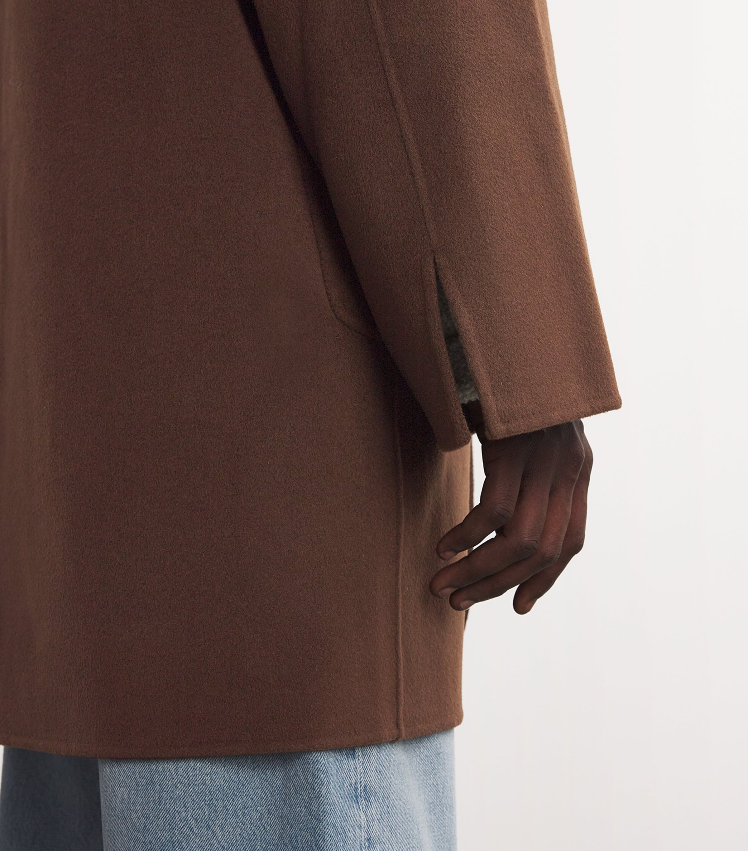 Séfr Brown Double Wool-Blend Yves Duffle Coat | Harrods US