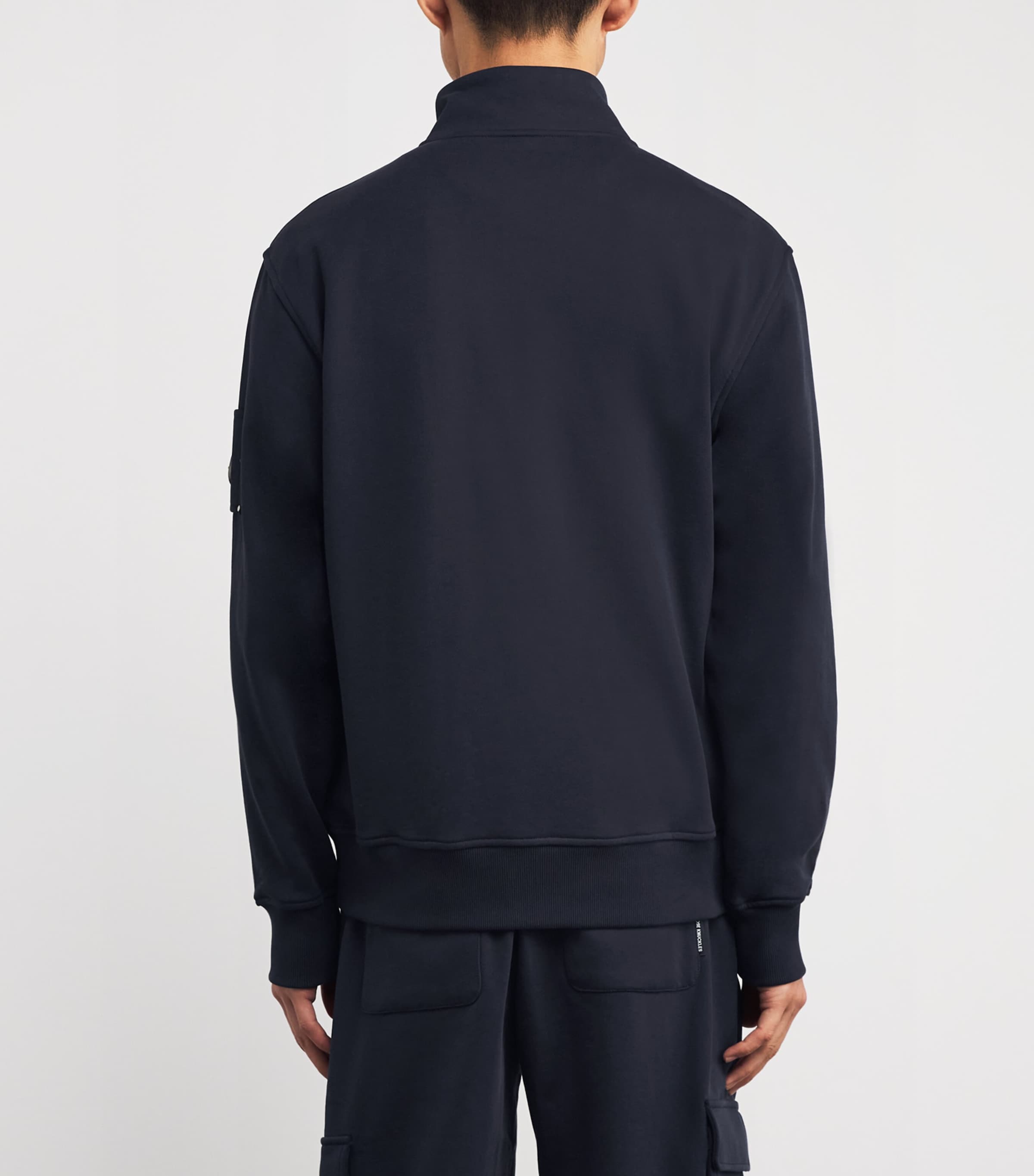 Cotton Hartsfield Quarter-Zip Sweatshirt NAVY - 833 Image 4