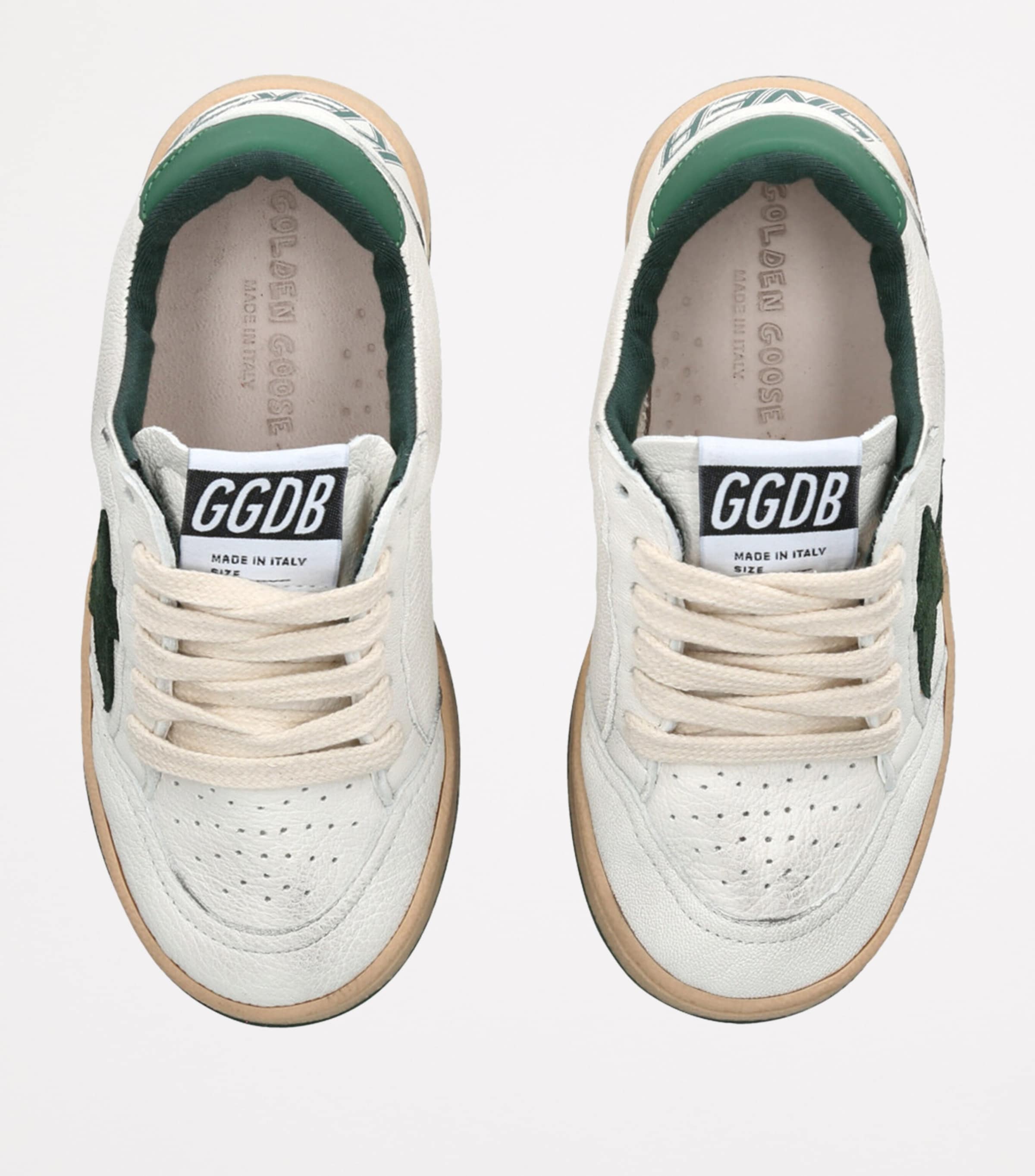 Leather Ball Star Sneakers GREEN OTH Image 4