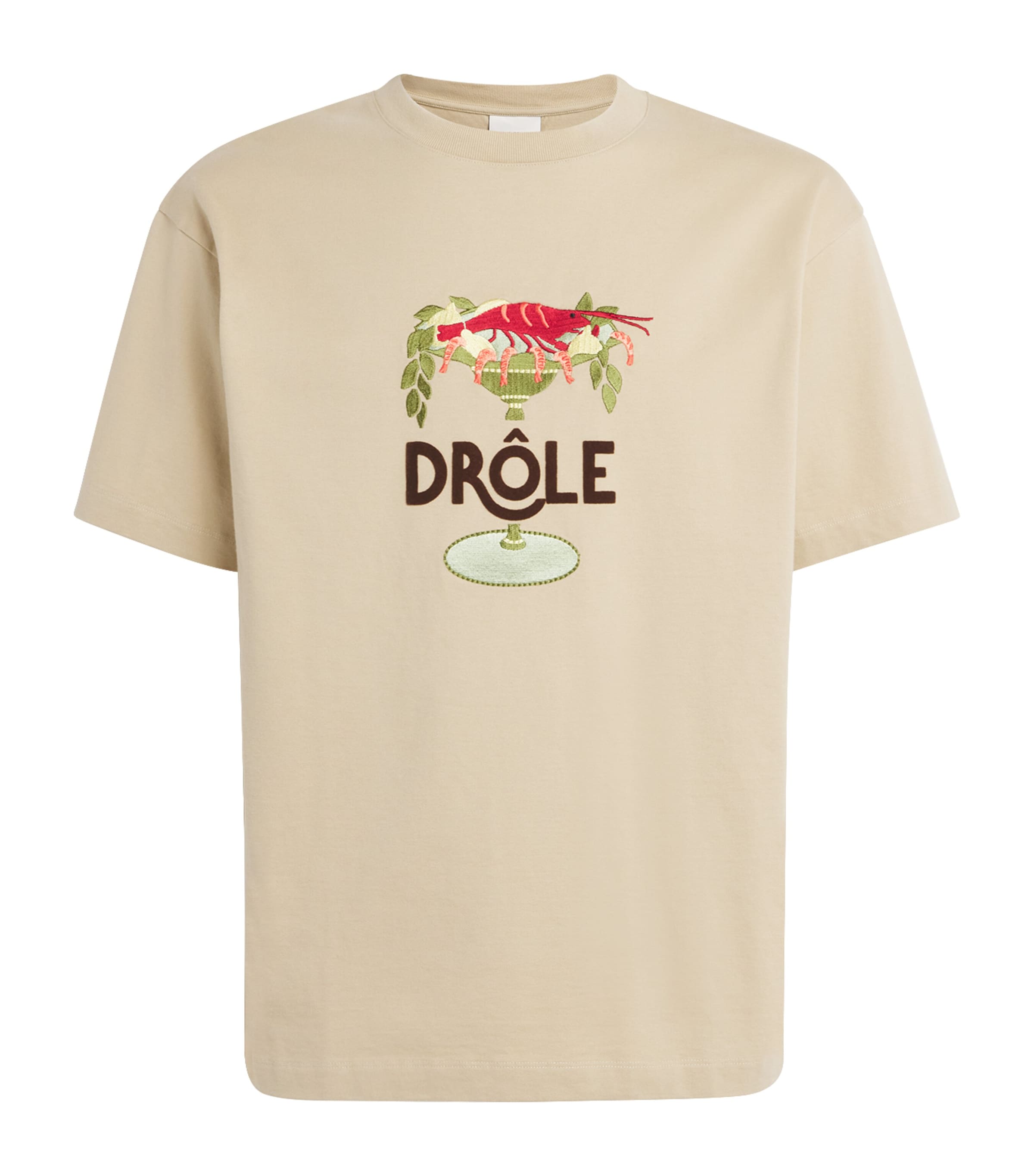 Cotton Lobster Cup T-Shirt BEIGE Image 1