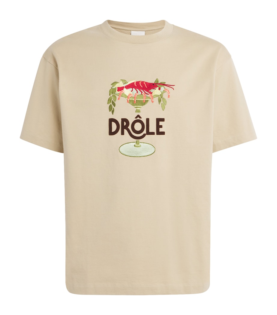 Cotton Lobster Cup T-Shirt BEIGE Image 1