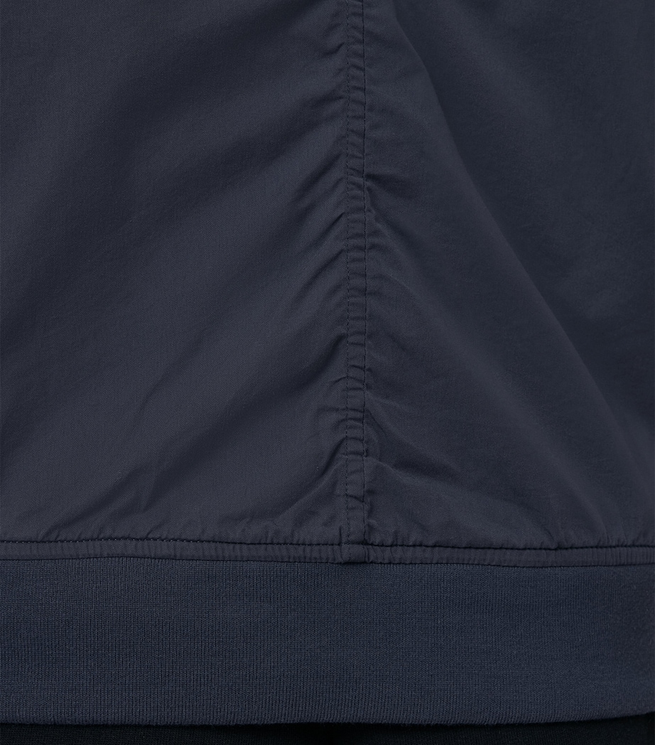 AllSaints Mens Bassett Bomber Jacket Command Blue Image 7
