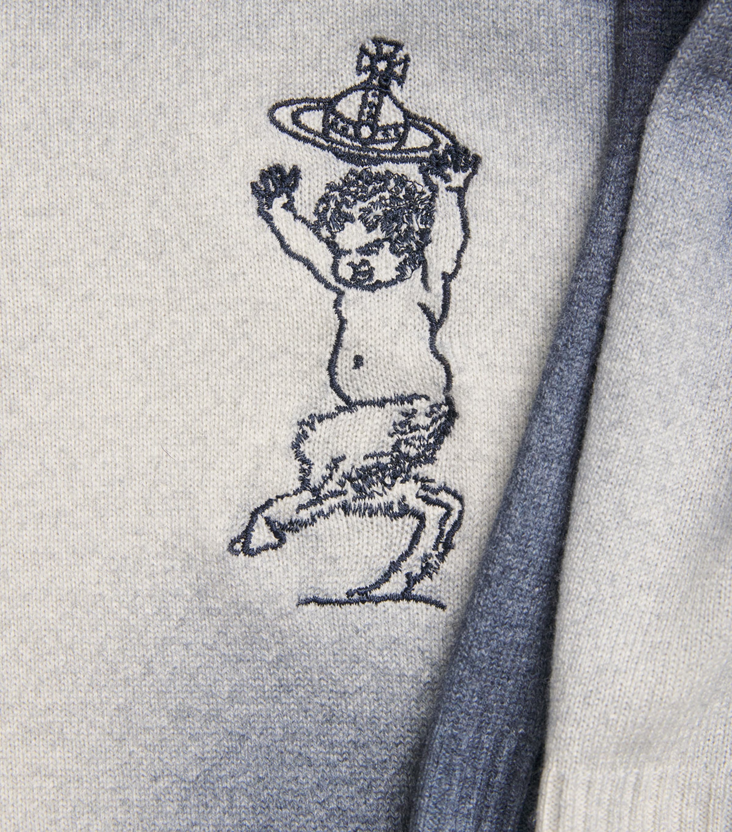 Wool-Cashmere Bizet T-Shirt K410 BLUE/WHITE Image 5