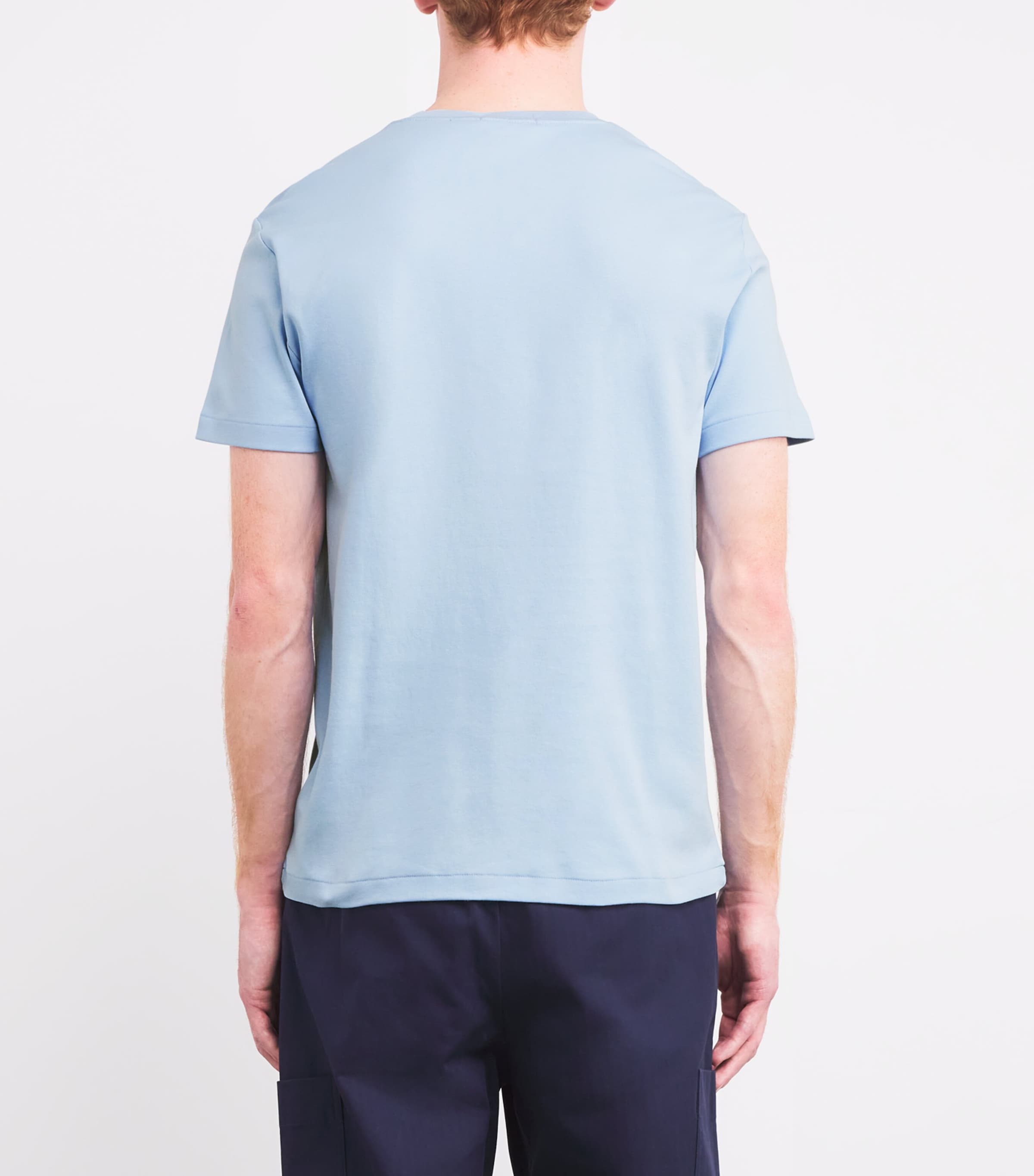 Polo Ralph Lauren Mens Pima Cotton Polo Pony T-Shirt Office Blue Image 4