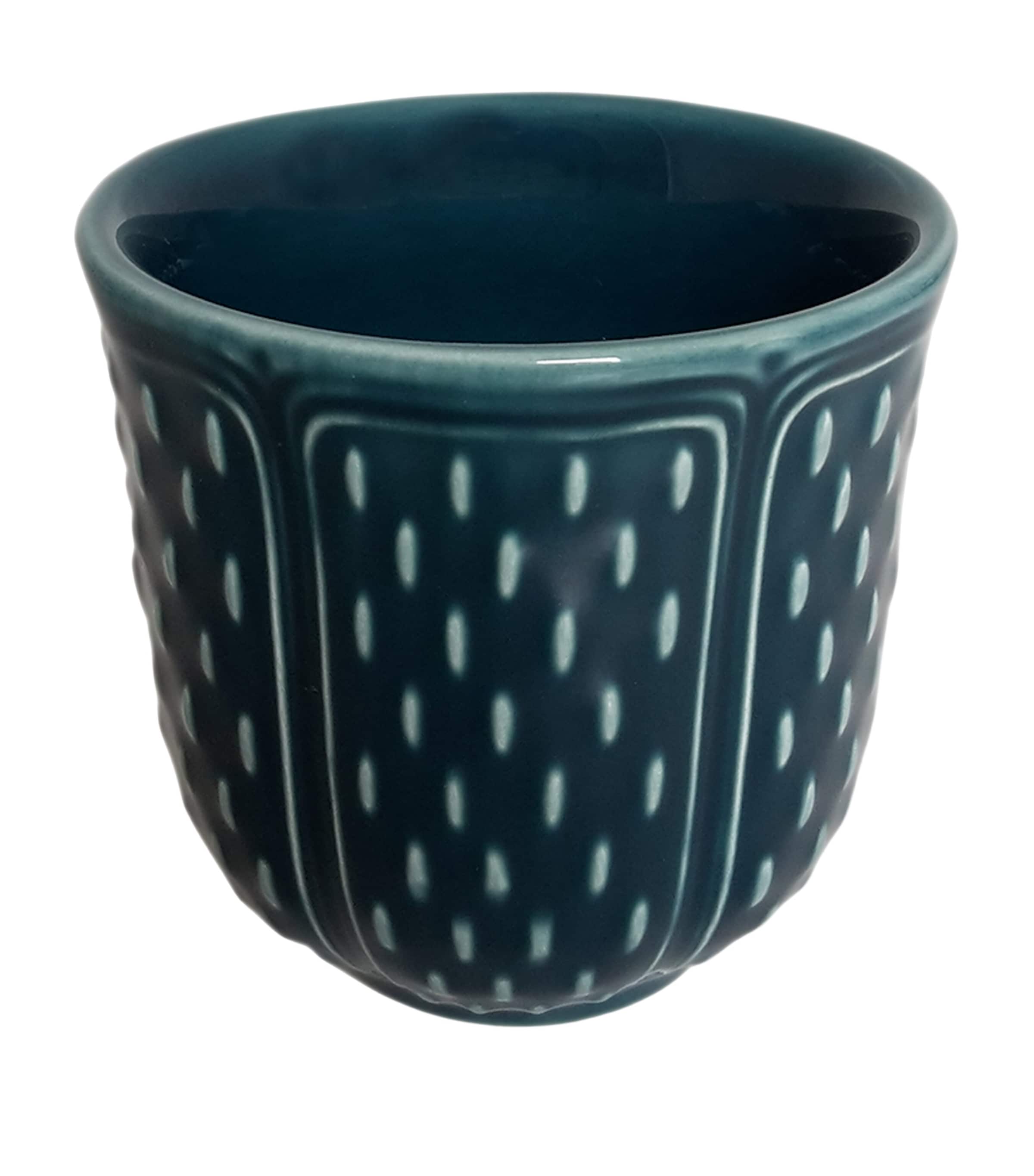 Gien Earthenware Espresso Cup In Blue