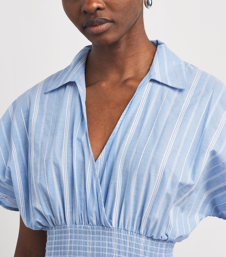 Claudie Pierlot Womens Stripe Wrap Midi Dress Dual Color Image 5