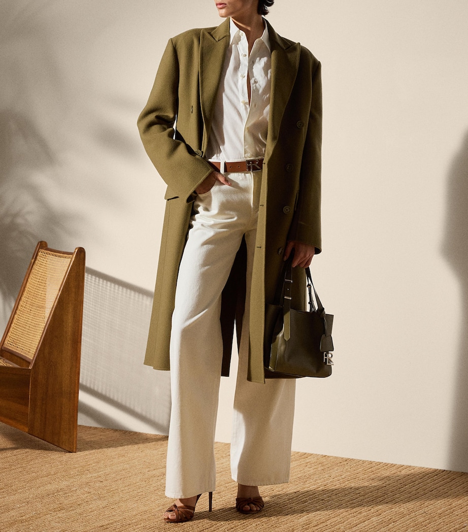 Wool-Cashmere Adalaide Coat MOSS Image 3