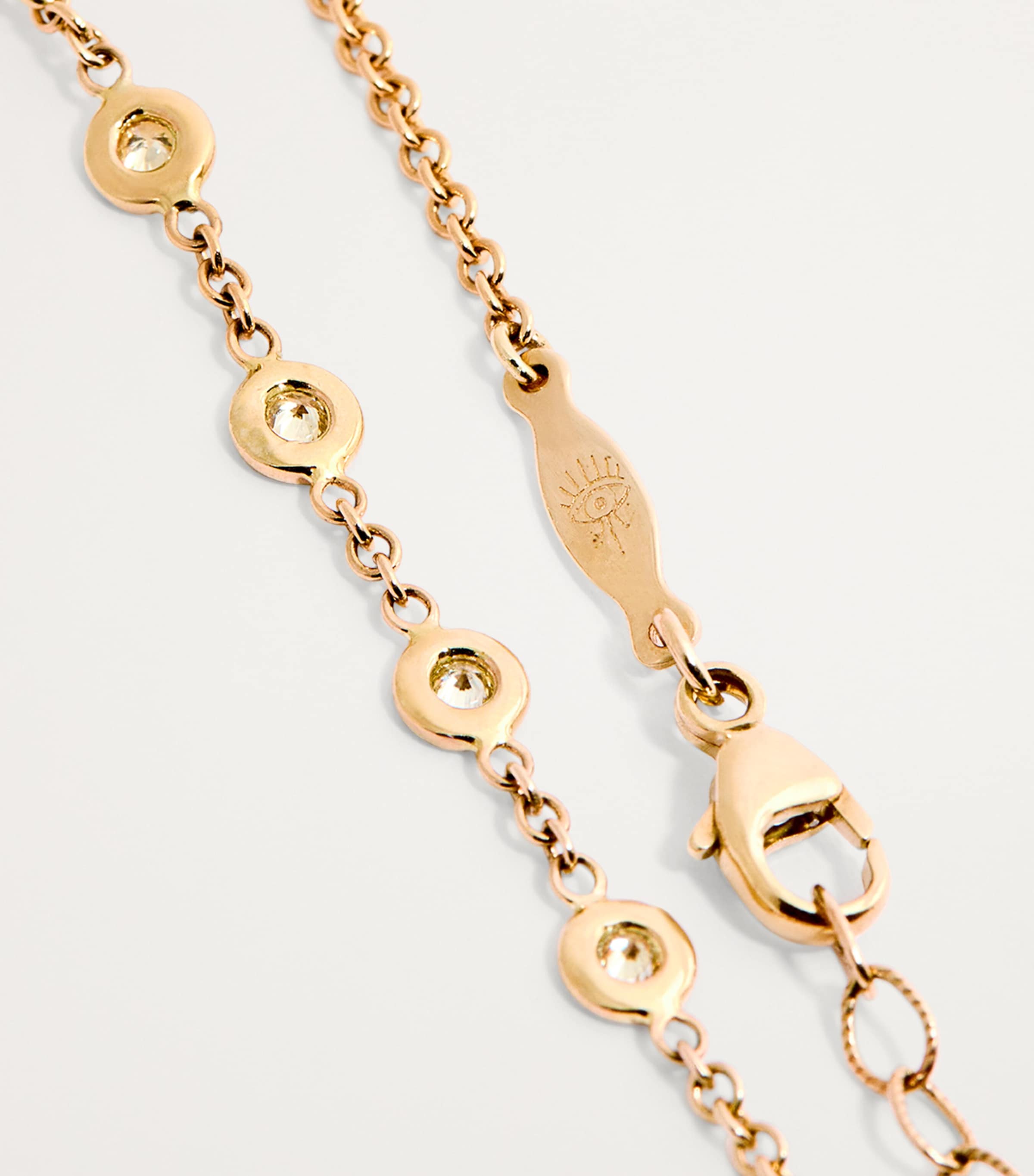 Yellow Gold and Diamond Marquise Blossom Finger Bracelet YELLOW GOLD Image 6