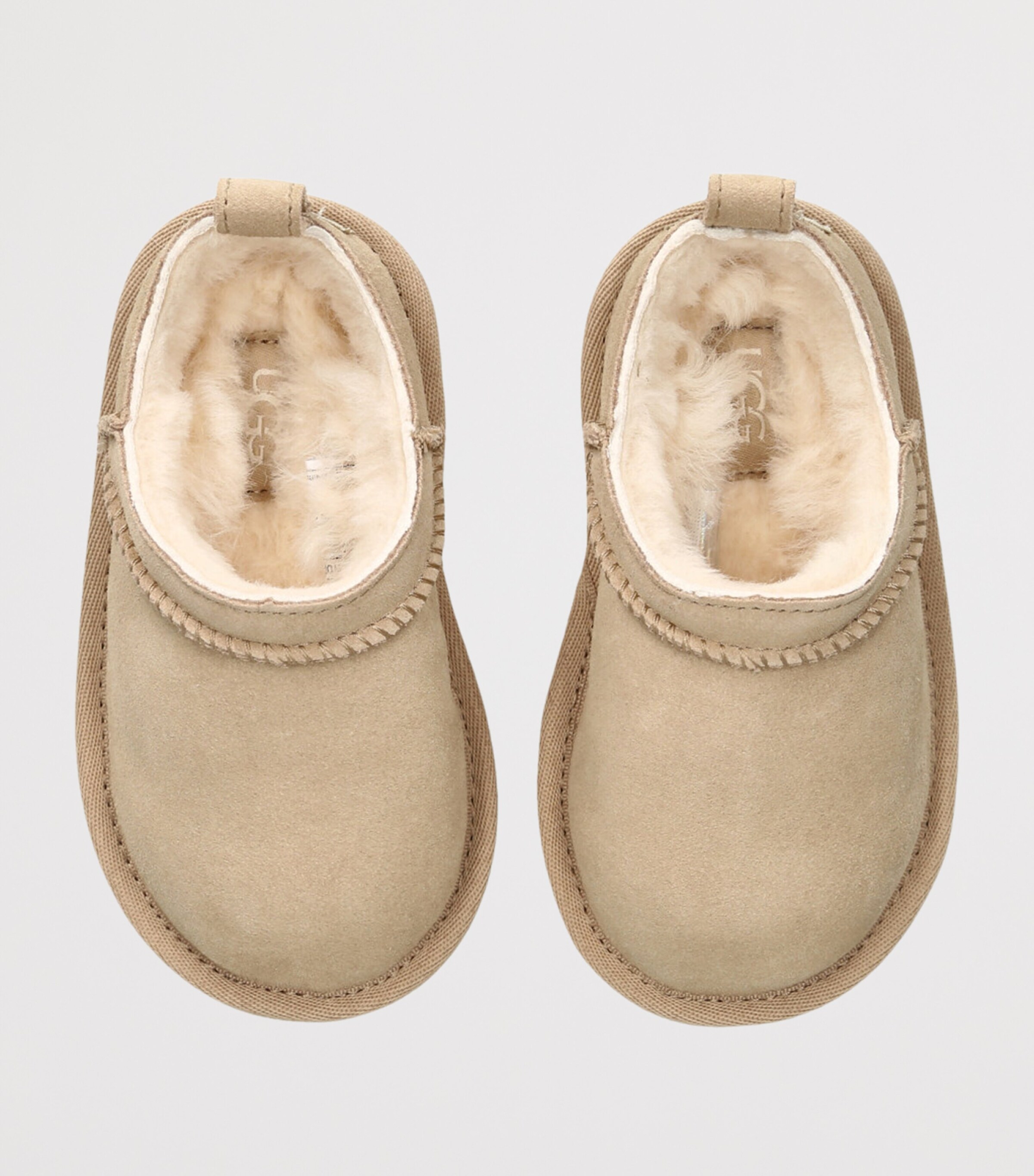 UGG Kids Suede Classic Micro Boots Beige Image 4