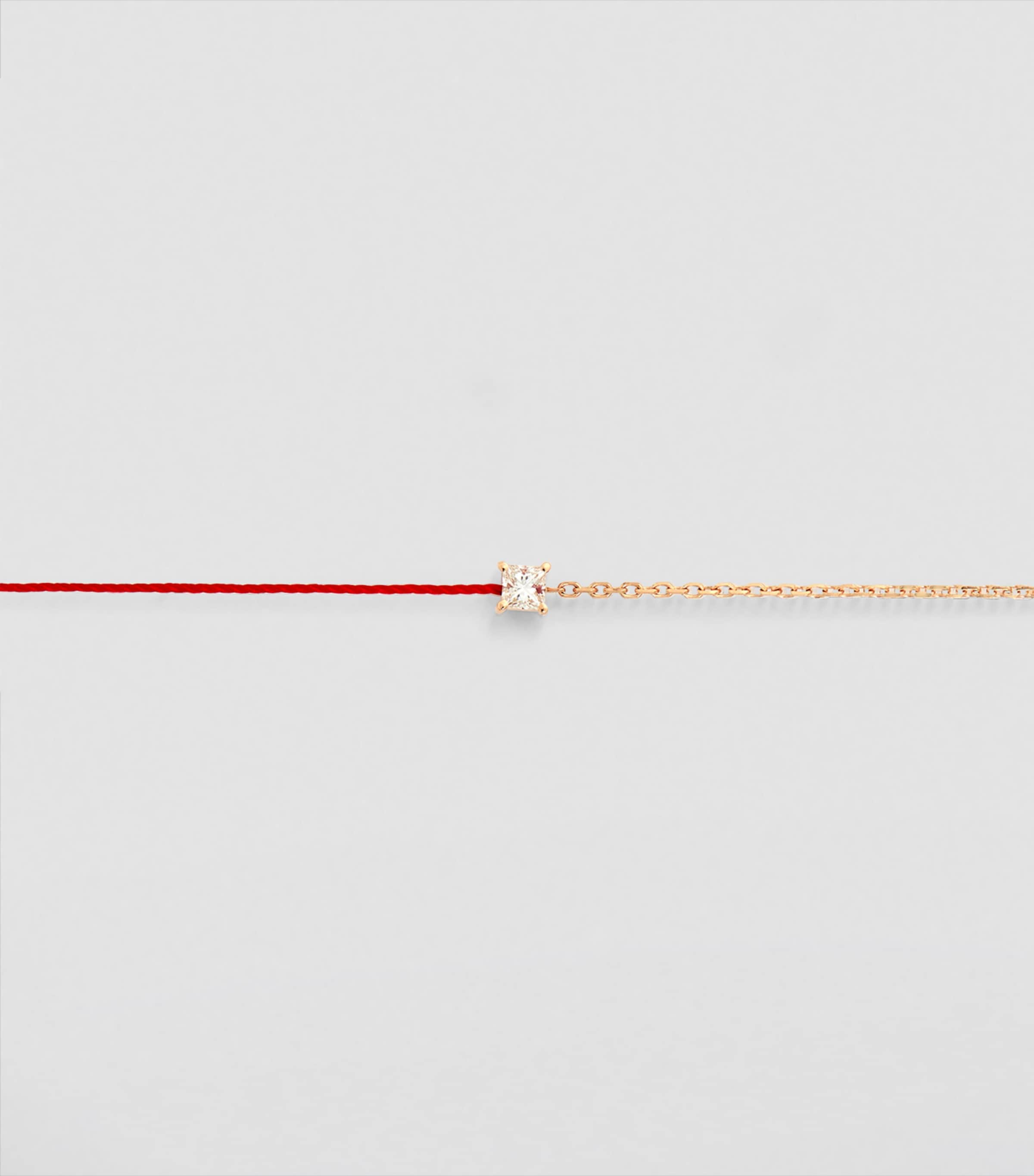 Yellow Gold and Diamond Royal 10-Year Anniversary Bracelet RED Image 2