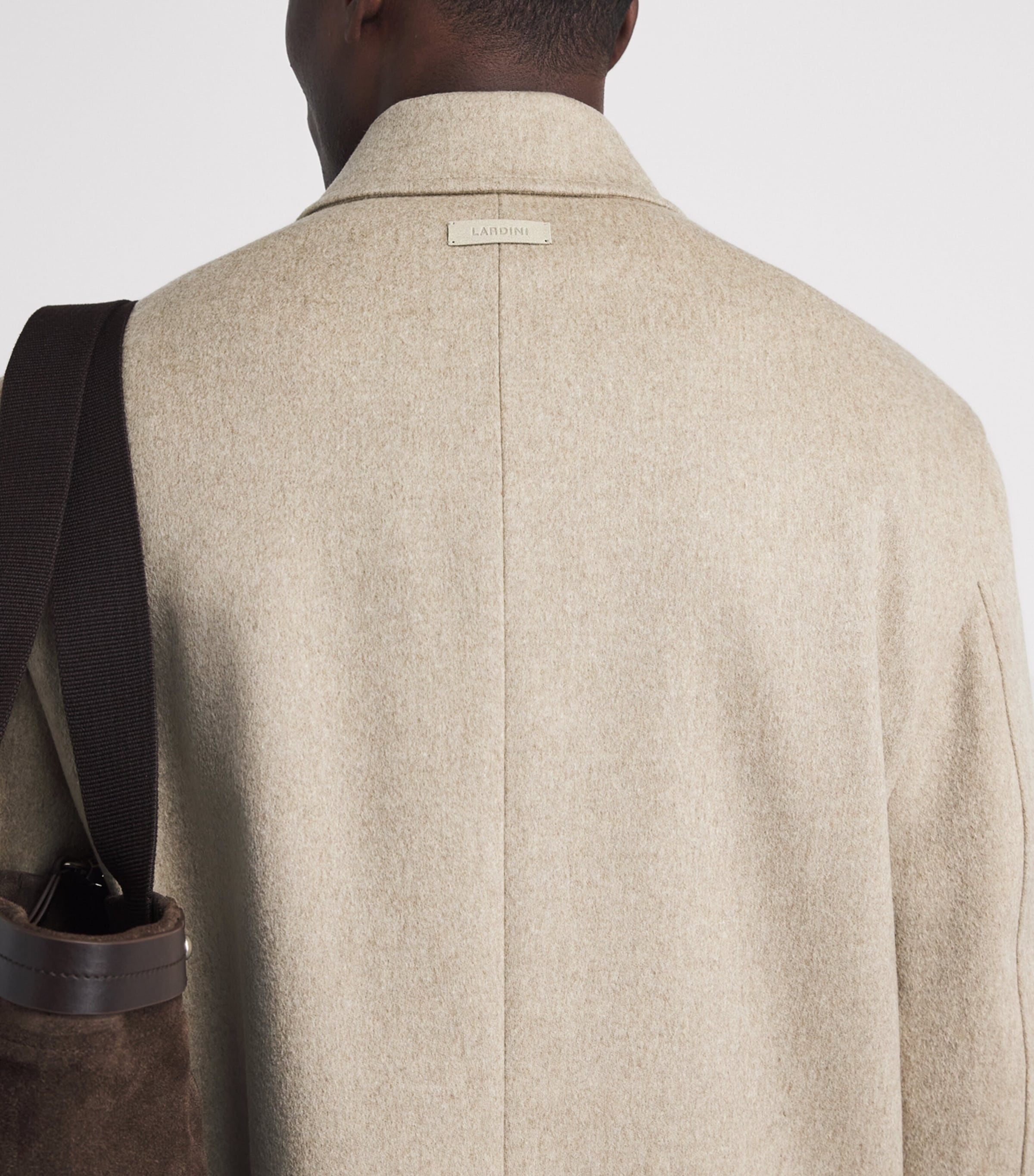 Lardini Mens Virgin Wool Jacket Light Beige Image 3