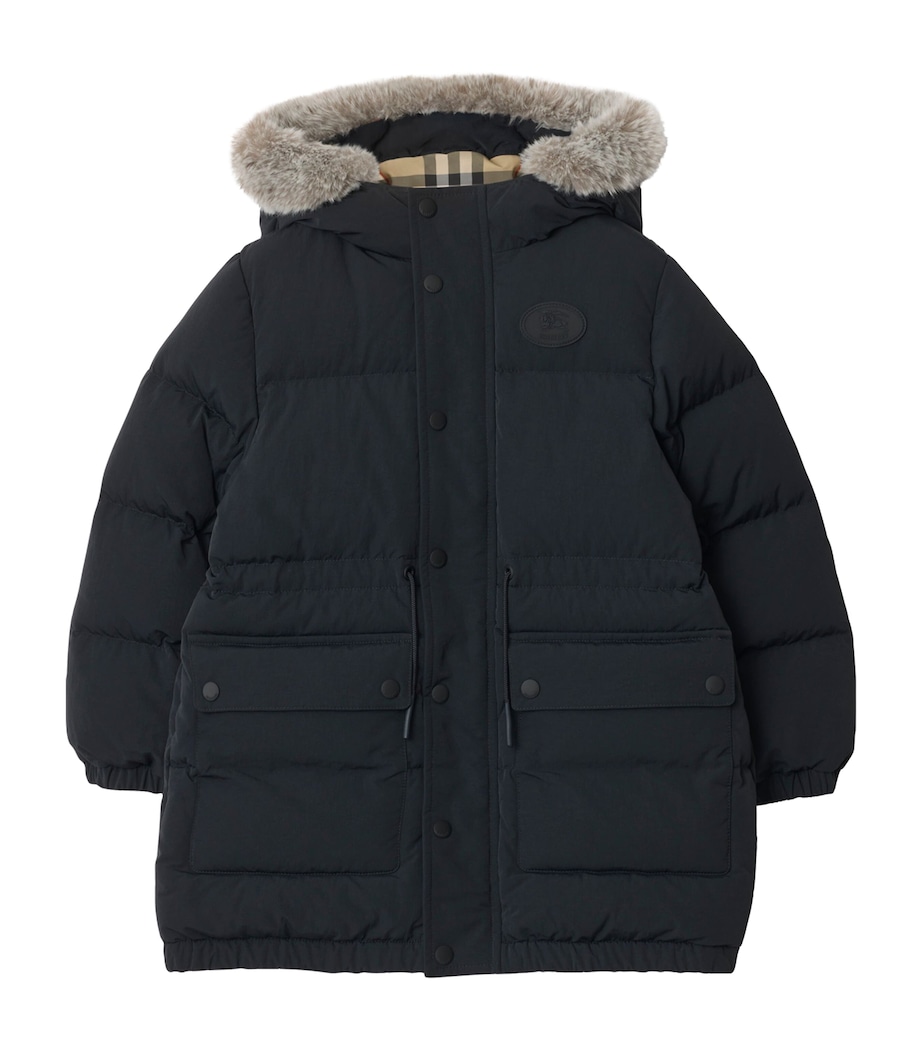 Down EKD Hooded Parka (3-12 Years) BLACK Image 1