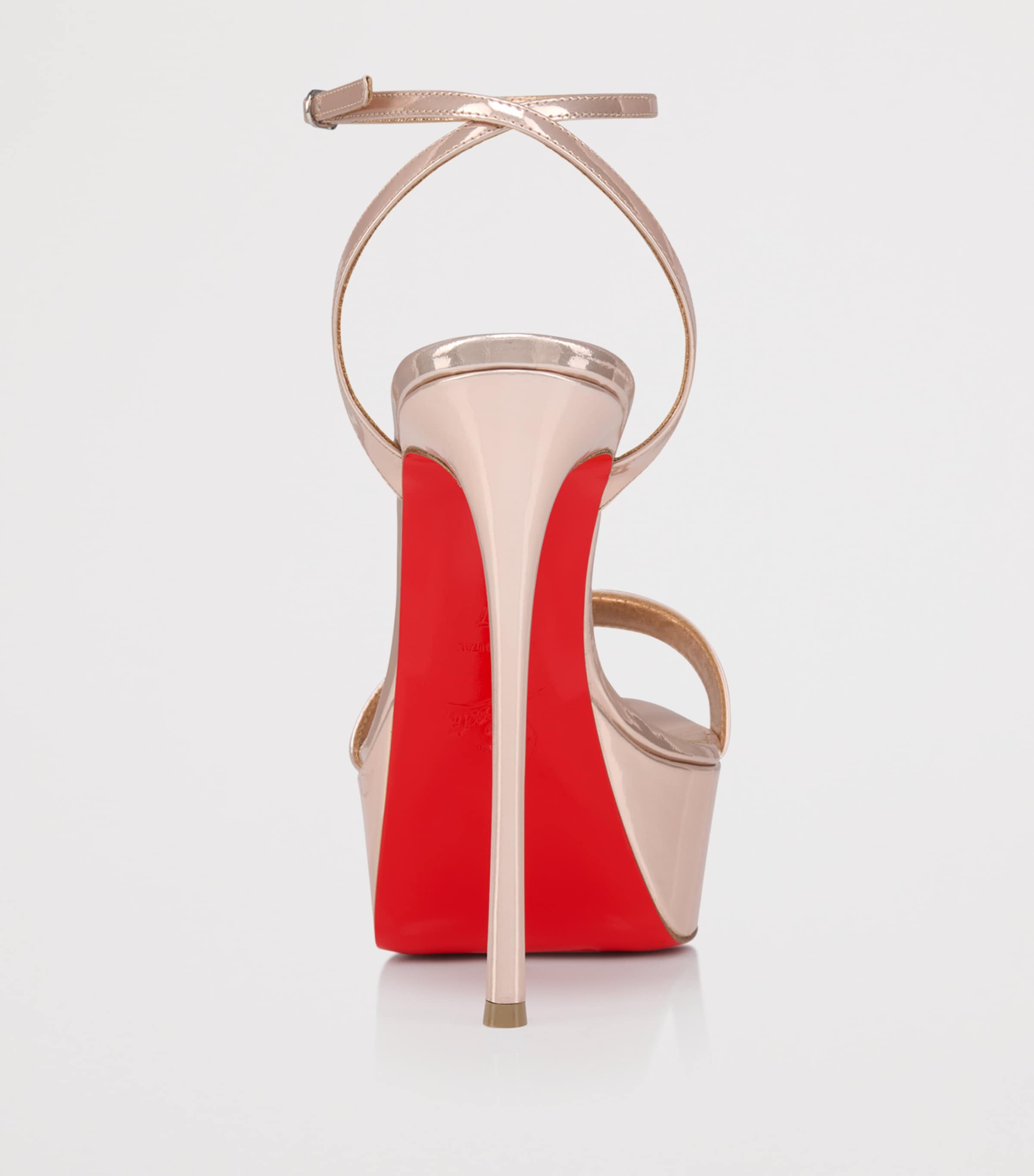Christian Louboutin Loubi Queen Alta Patent Leather Sandals 150 Image 4