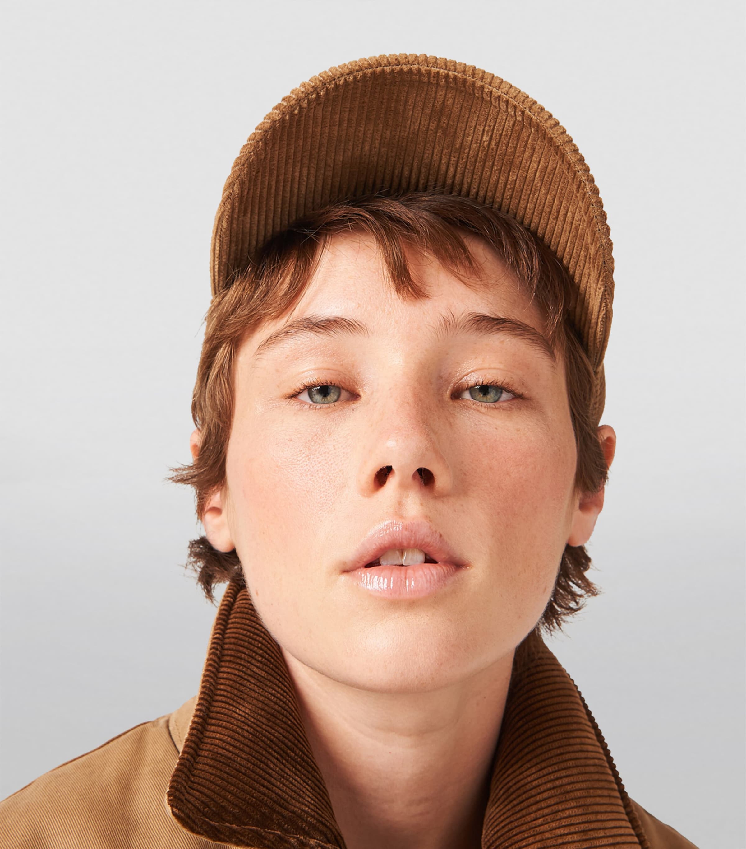 Corduroy Logo Baseball Cap F0401 Image 2