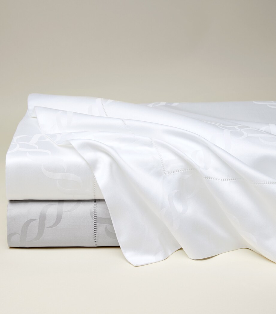 Treccia King Flat Sheet (275cm x 275cm) STERLING Image 4