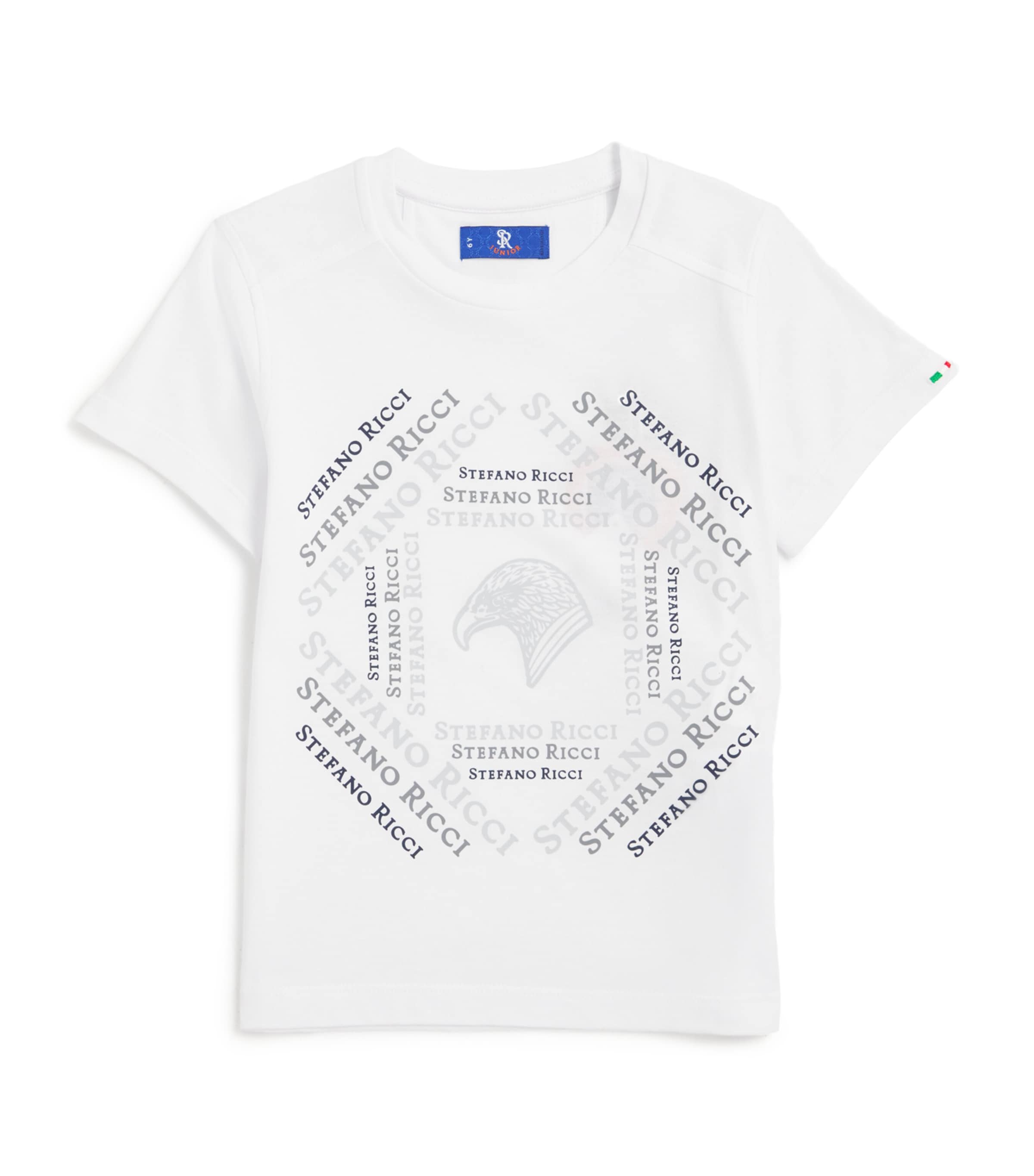 Stefano Ricci Cotton Eagle Logo T-shirt In White