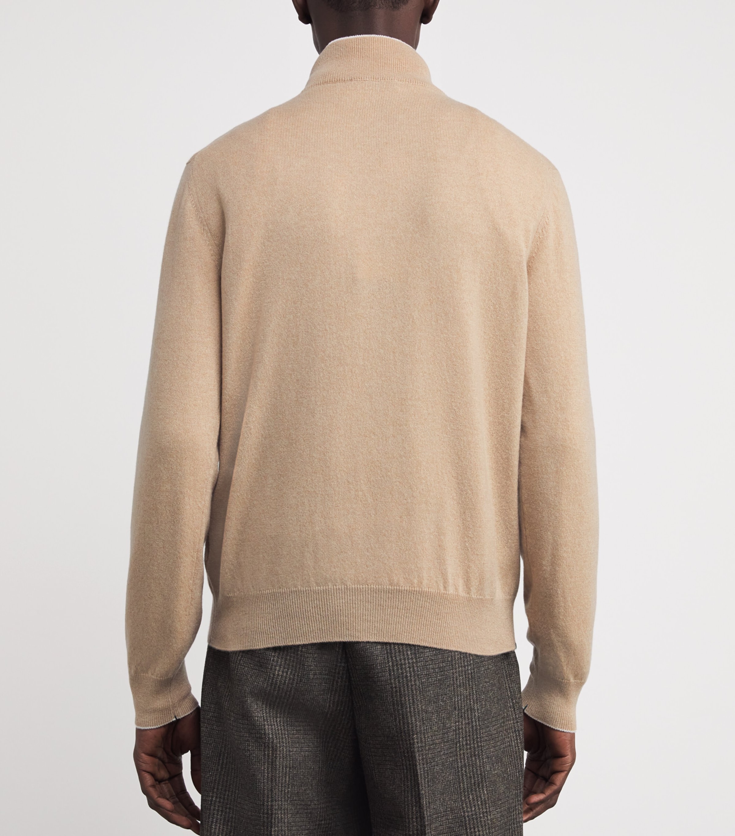 Cashmere Half-Zip Sweater A.5-DUNE Image 4