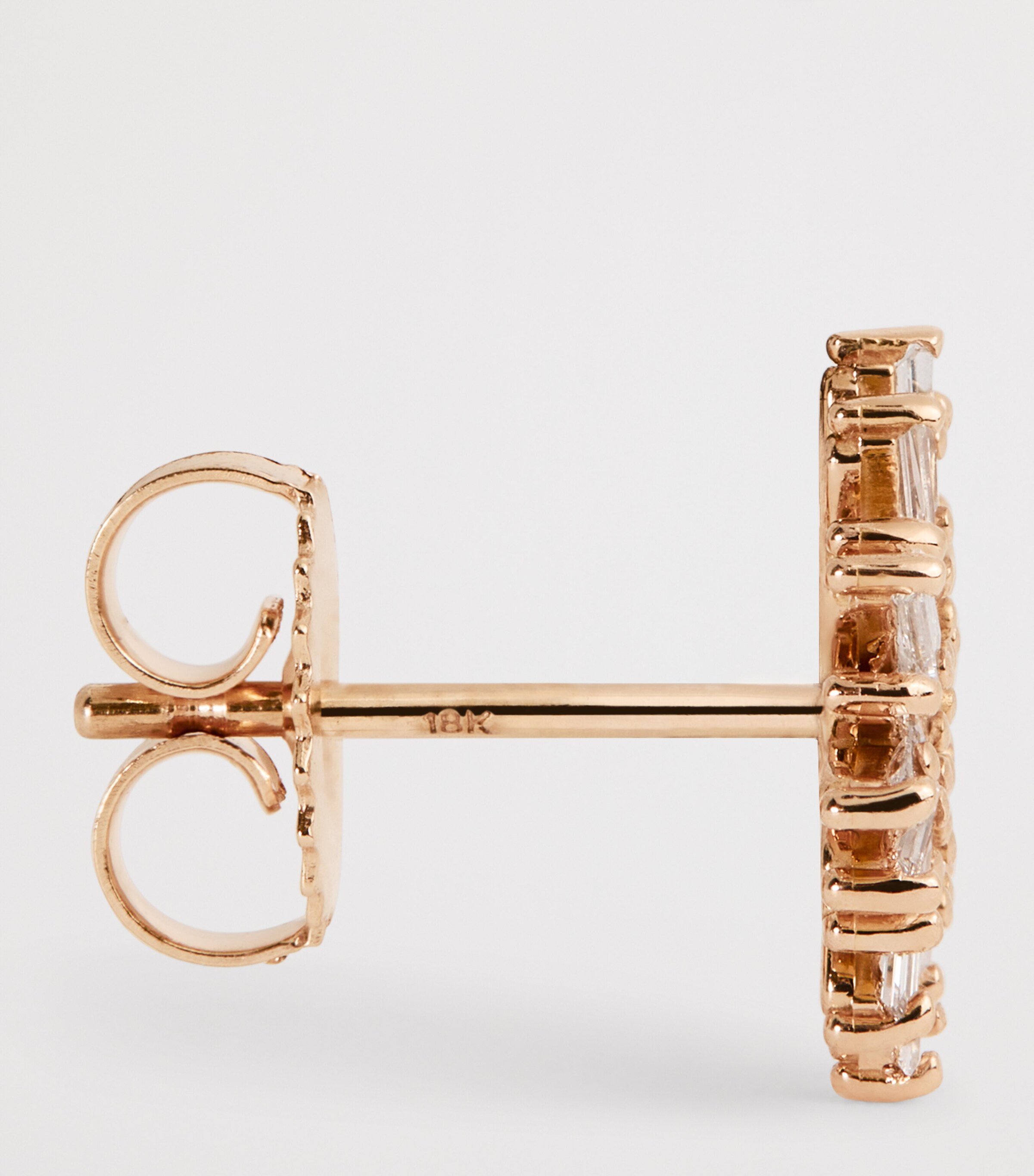 Suzanne Kalan Rose Gold and Diamond Classic Spark Stud Earrings Rg/wd Image 4