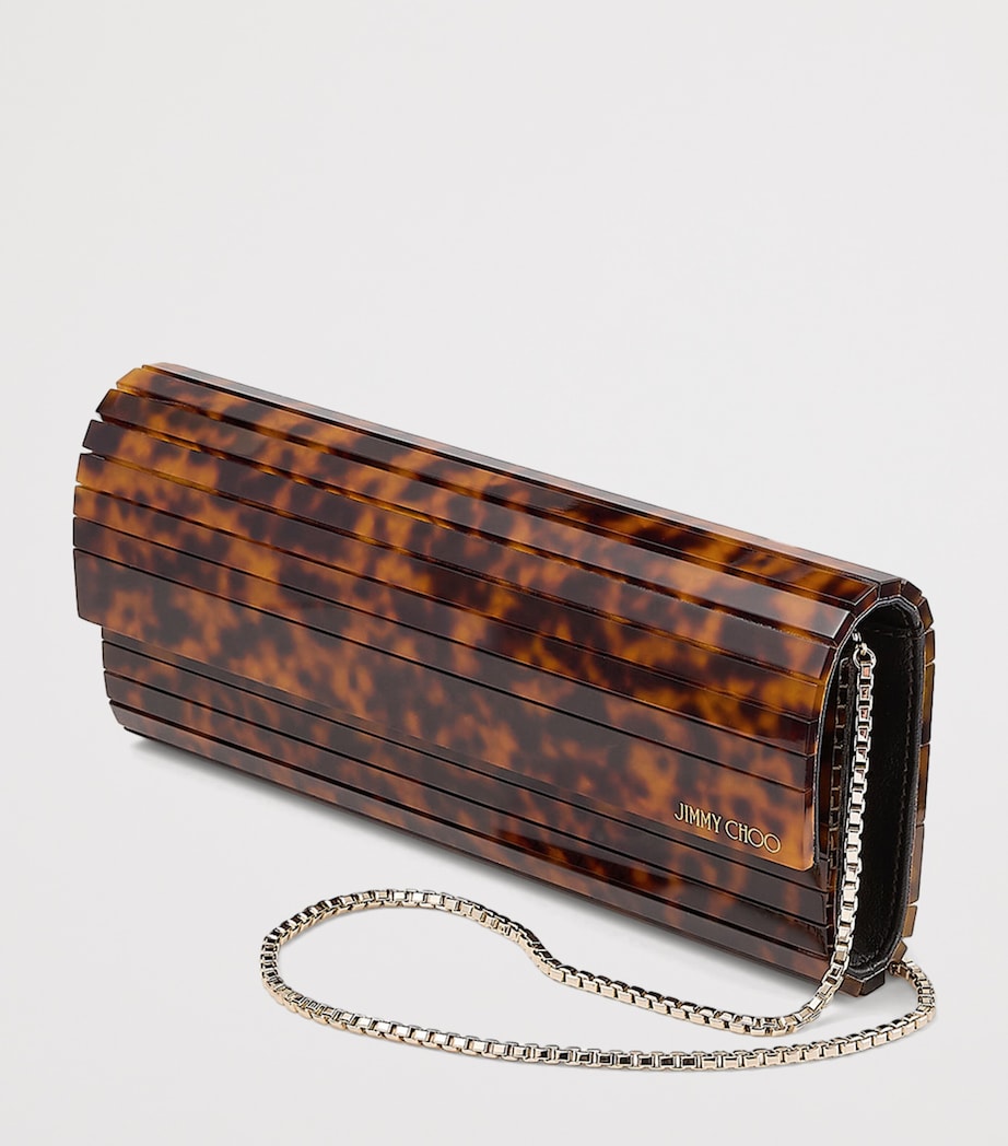 Jimmy Choo Sweetie Panelled Clutch Bag Tortoiseshell Image 2