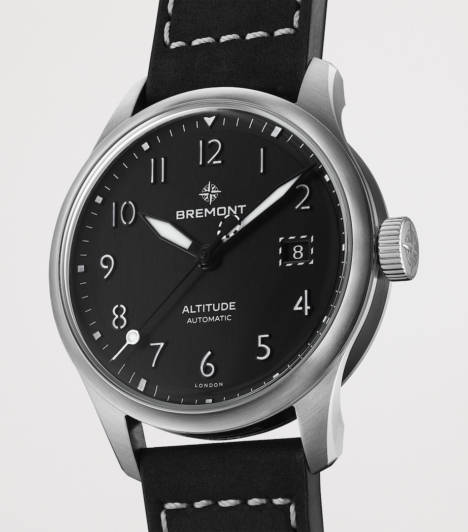 Stainless Steel Altitude Date Watch 39mm BLACK Image 3