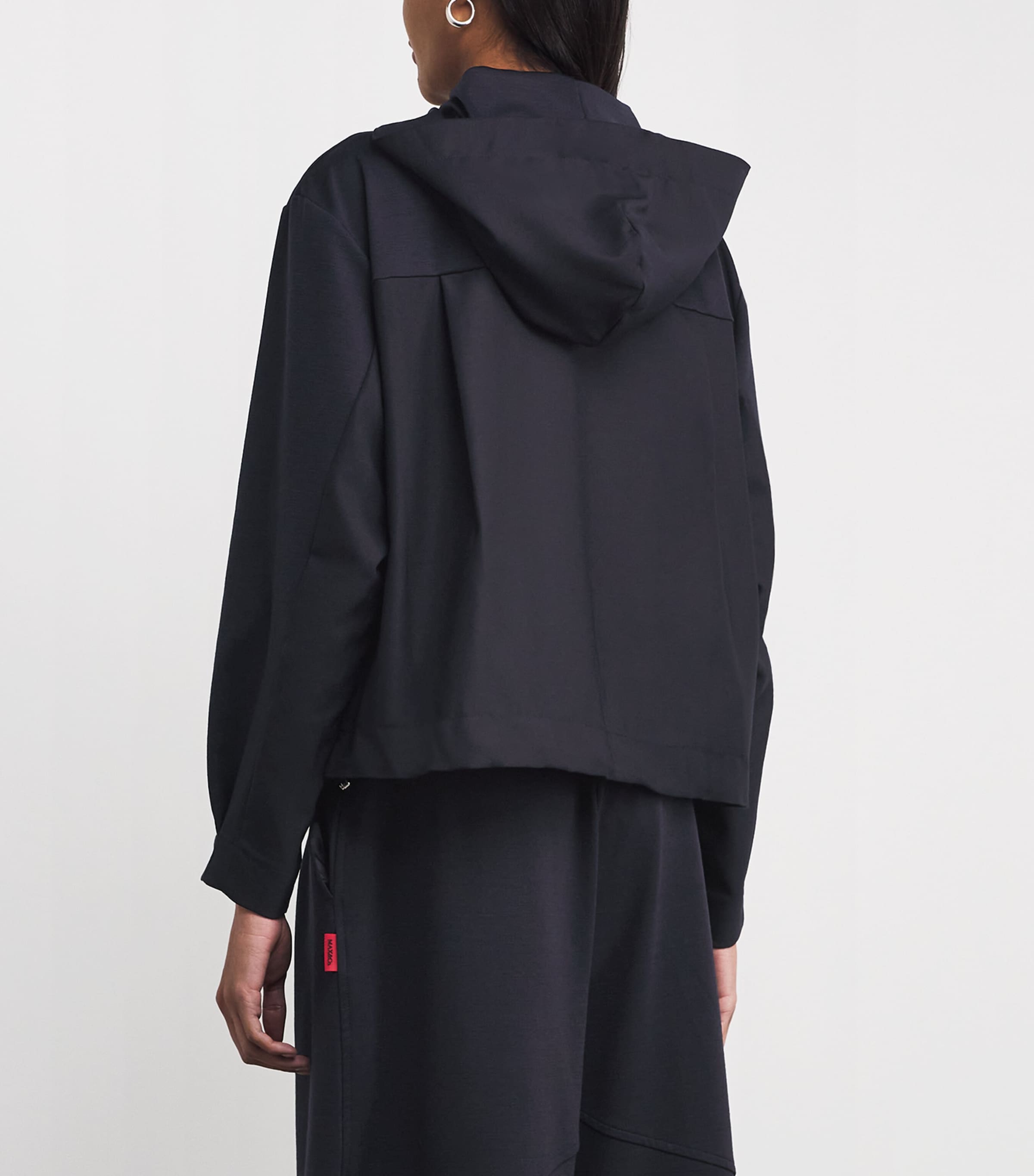 Stretch-Jersey Hooded Jacket NAVY Image 4