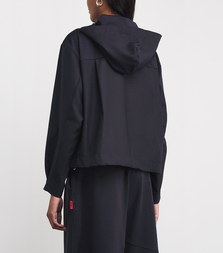 Stretch-Jersey Hooded Jacket NAVY Image 4