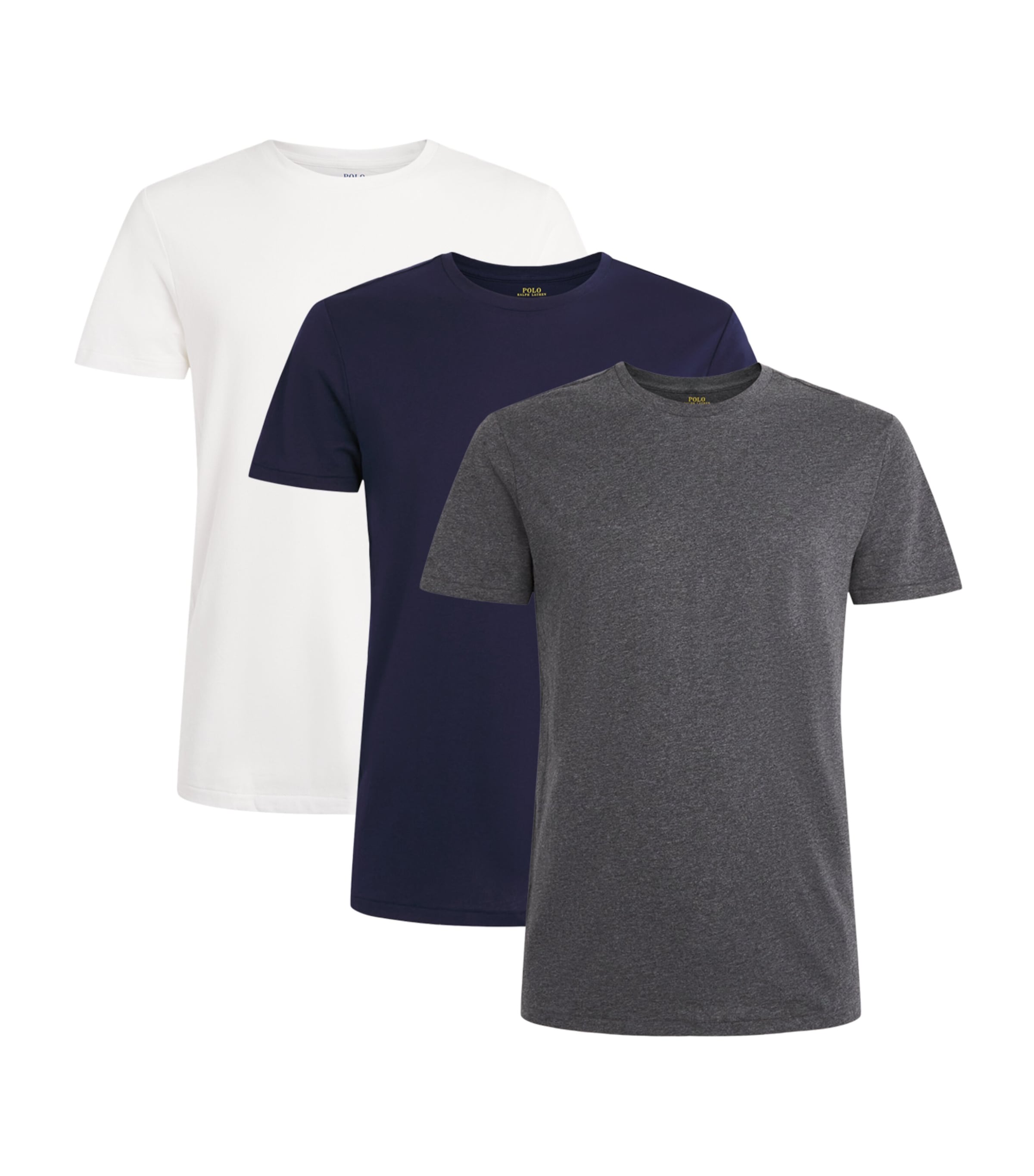 Polo Ralph Lauren Mens Cotton Classic T-Shirts (Set of 3) Nv/brcl Htr/wht Image 1