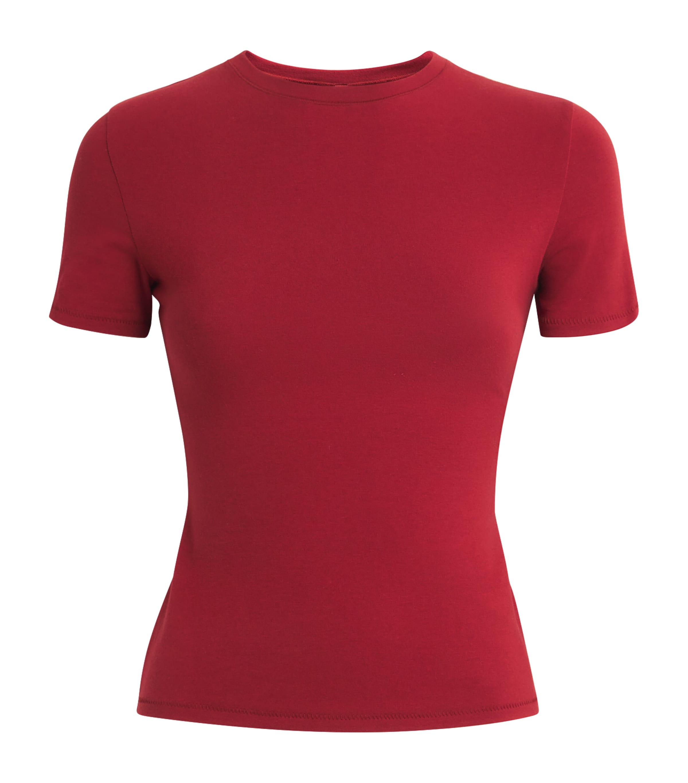 Skims Cotton Jersey T-shirt In Red
