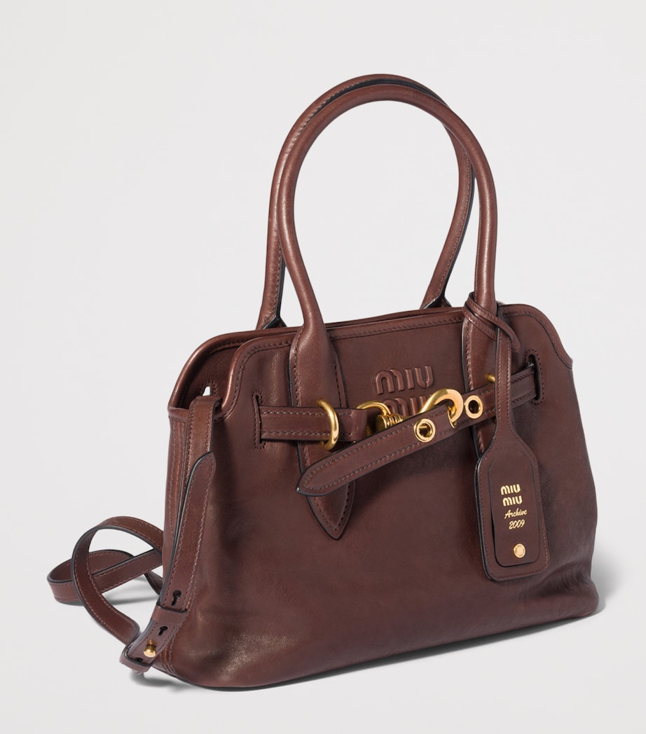 Nappa Leather Aventure Top-Handle Bag F0NBL Image 3