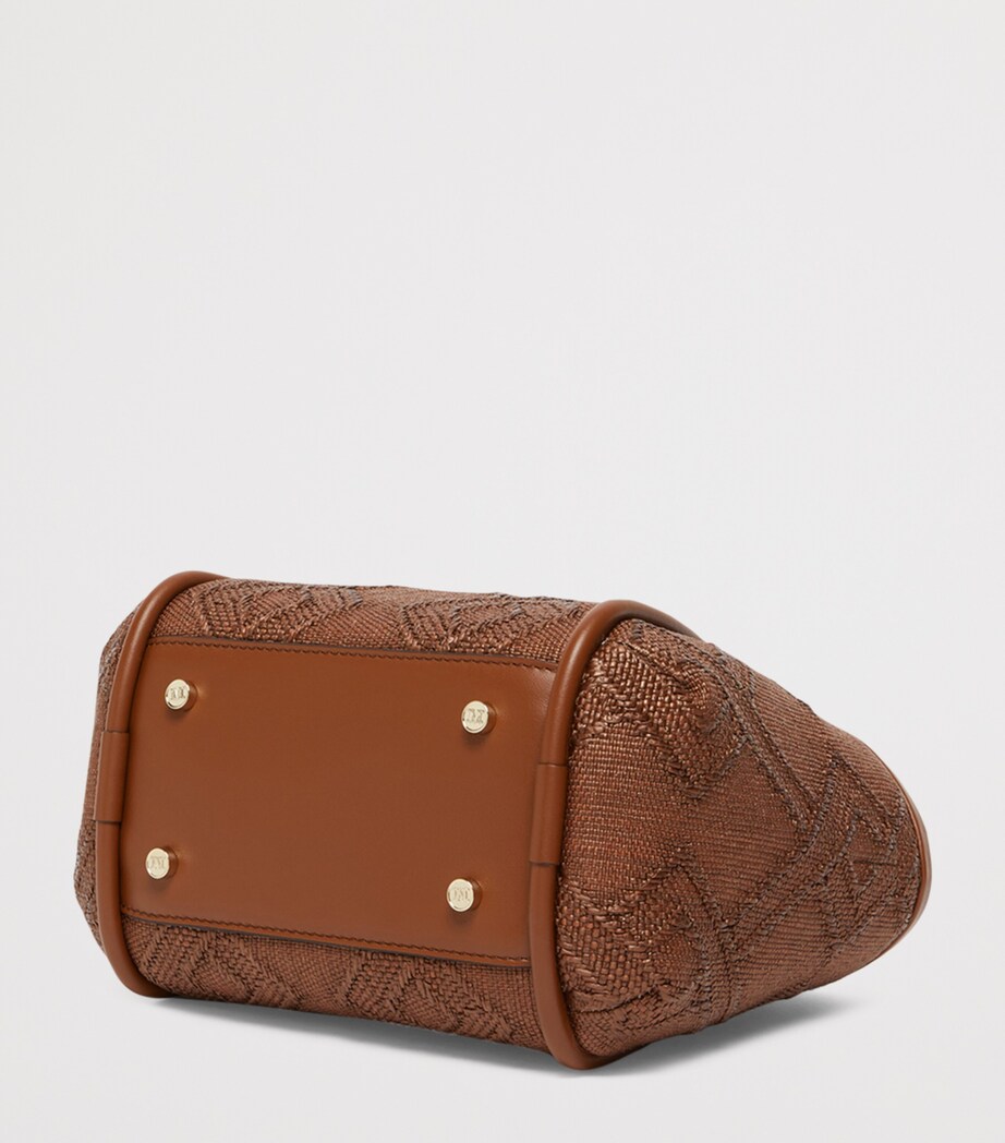 Max Mara Extra-Small Marine Top-Handle Bag Amber Brown Image 6
