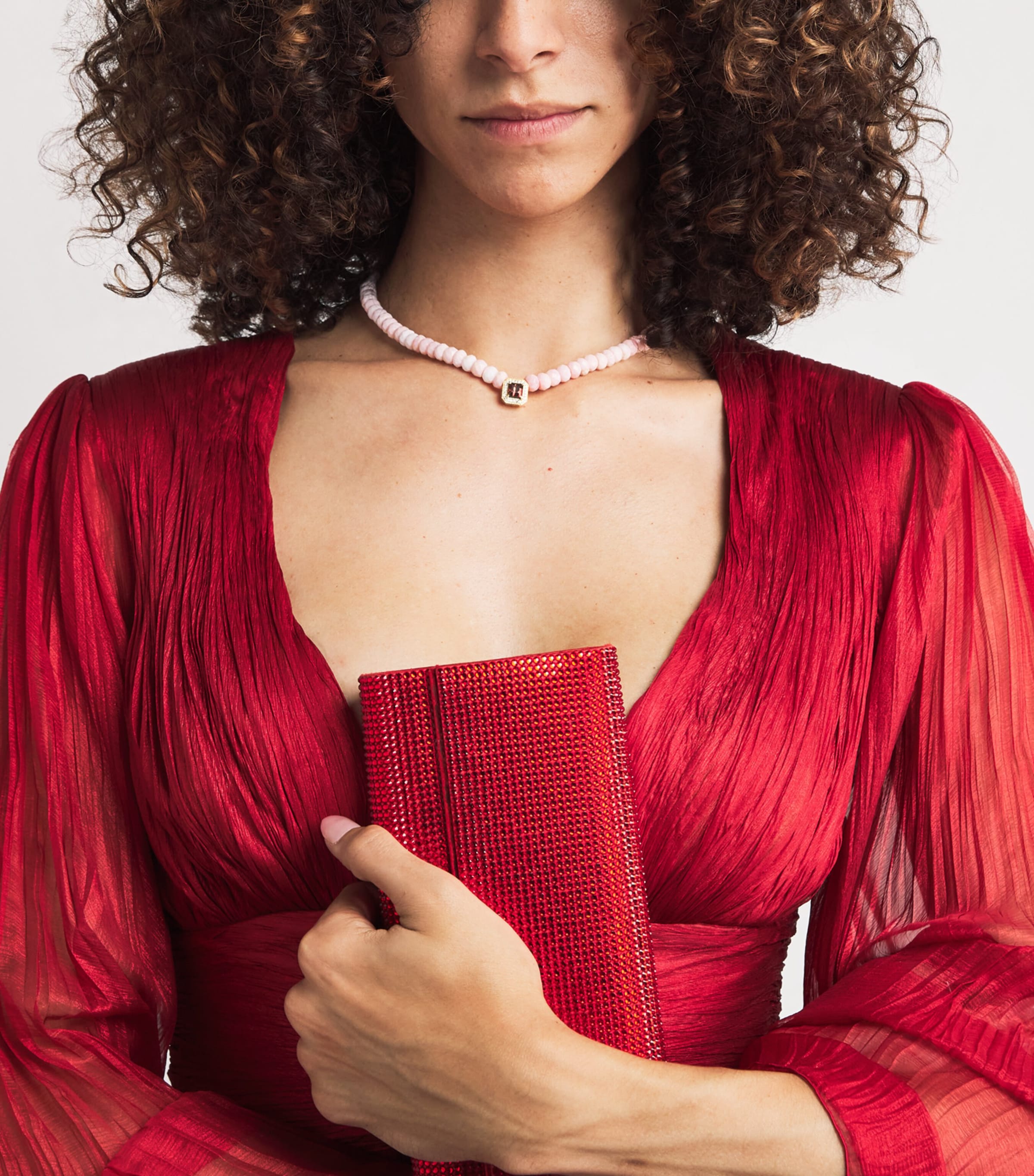 Yellow Gold, Diamond, Opal and Tourmaline Necklace YELLOW GOLD Image 2