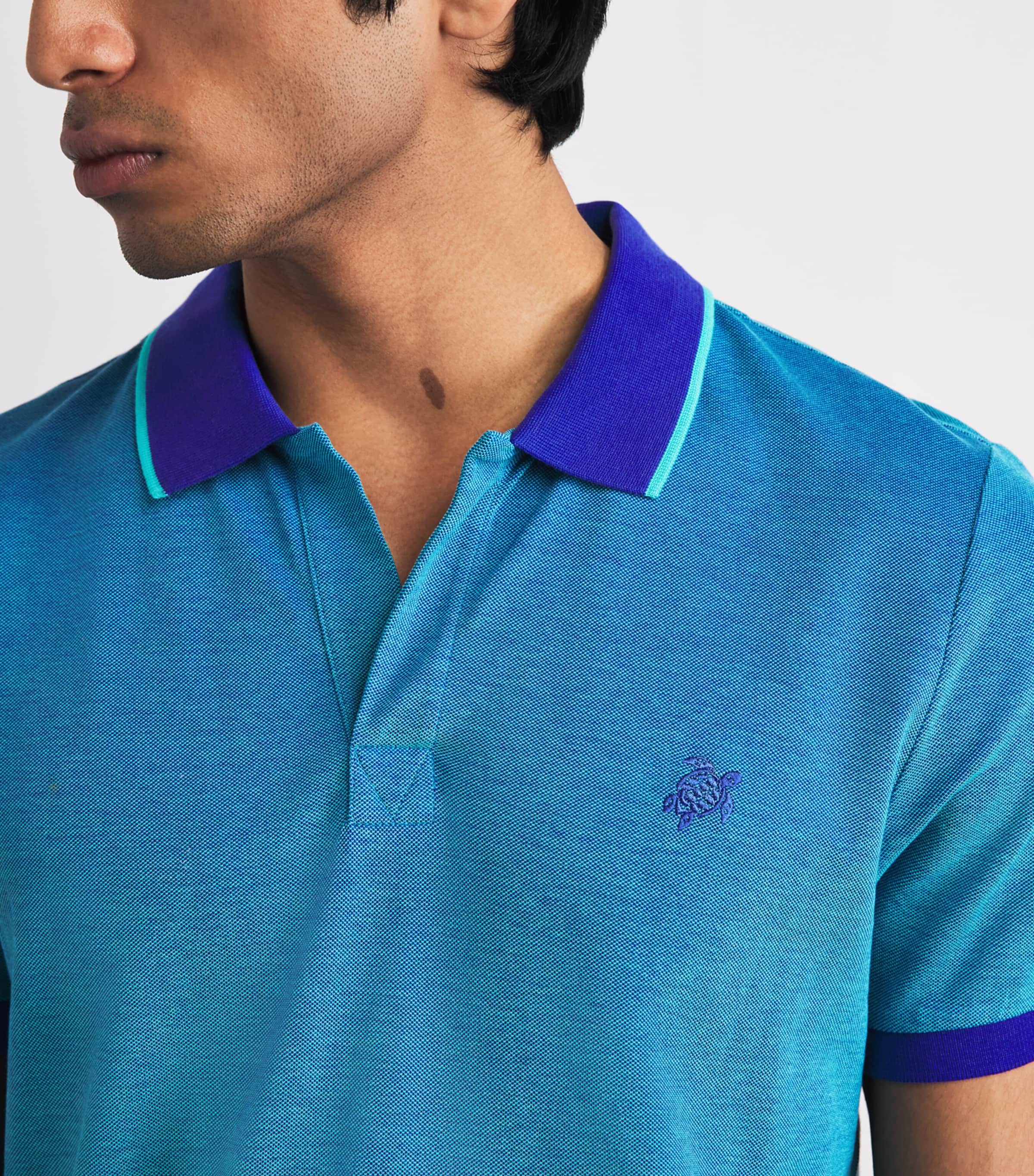 Vilebrequin Mens Organic Cotton Palatin Polo Shirt Marrakech Image 3