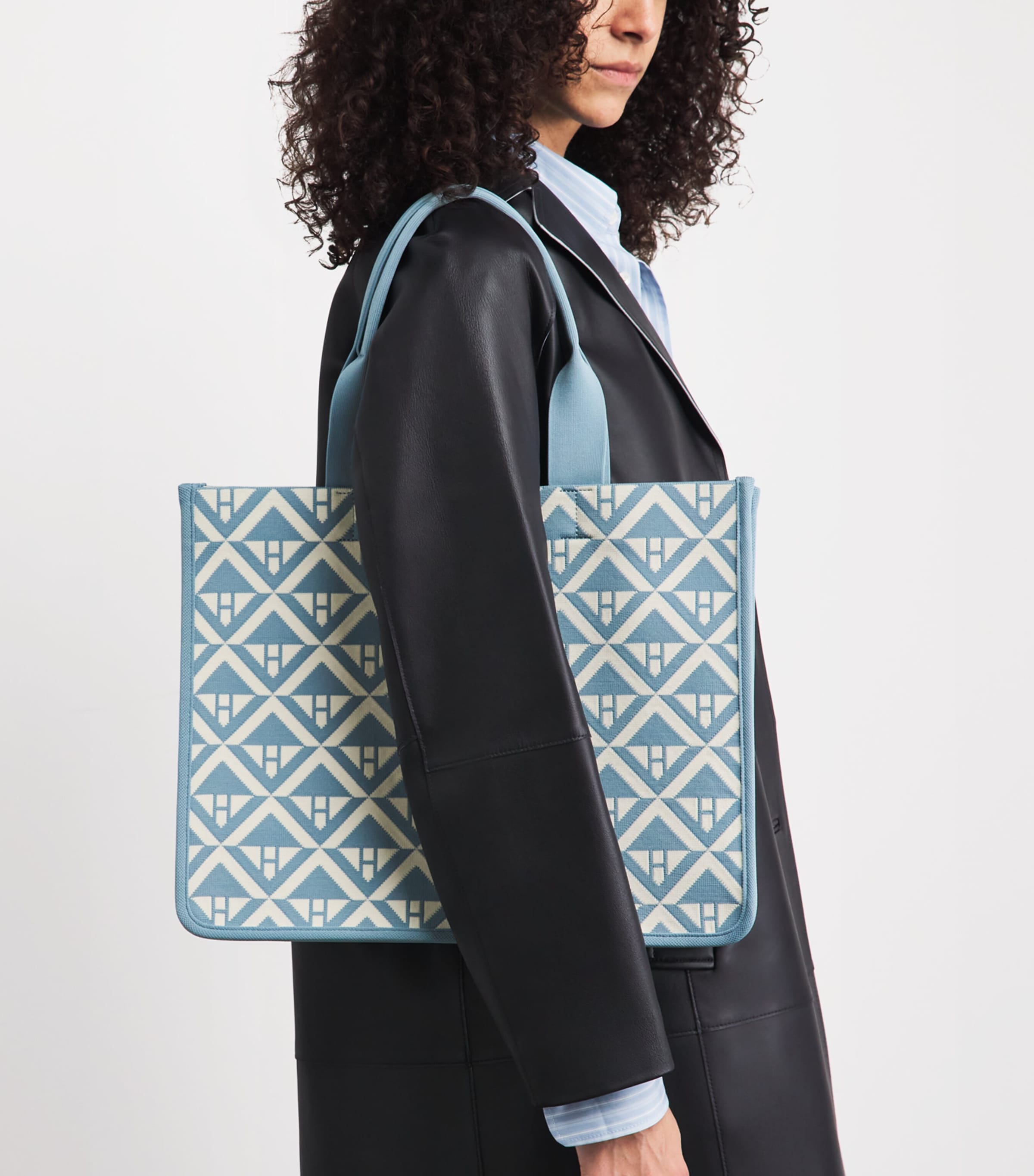 Harrods Medium Geometric Tote Bag Multi Print Image 2