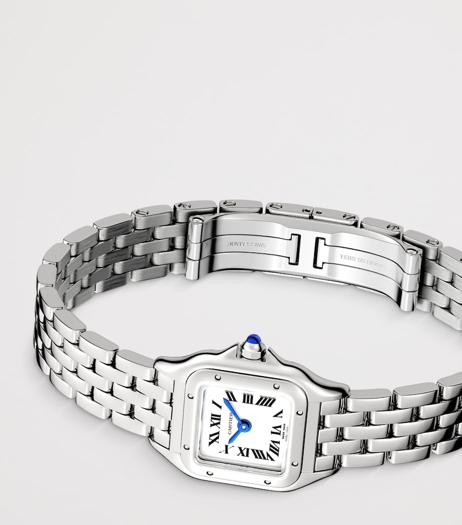 Mini Steel Panthère de Cartier Watch 19mm SILVER Image 5