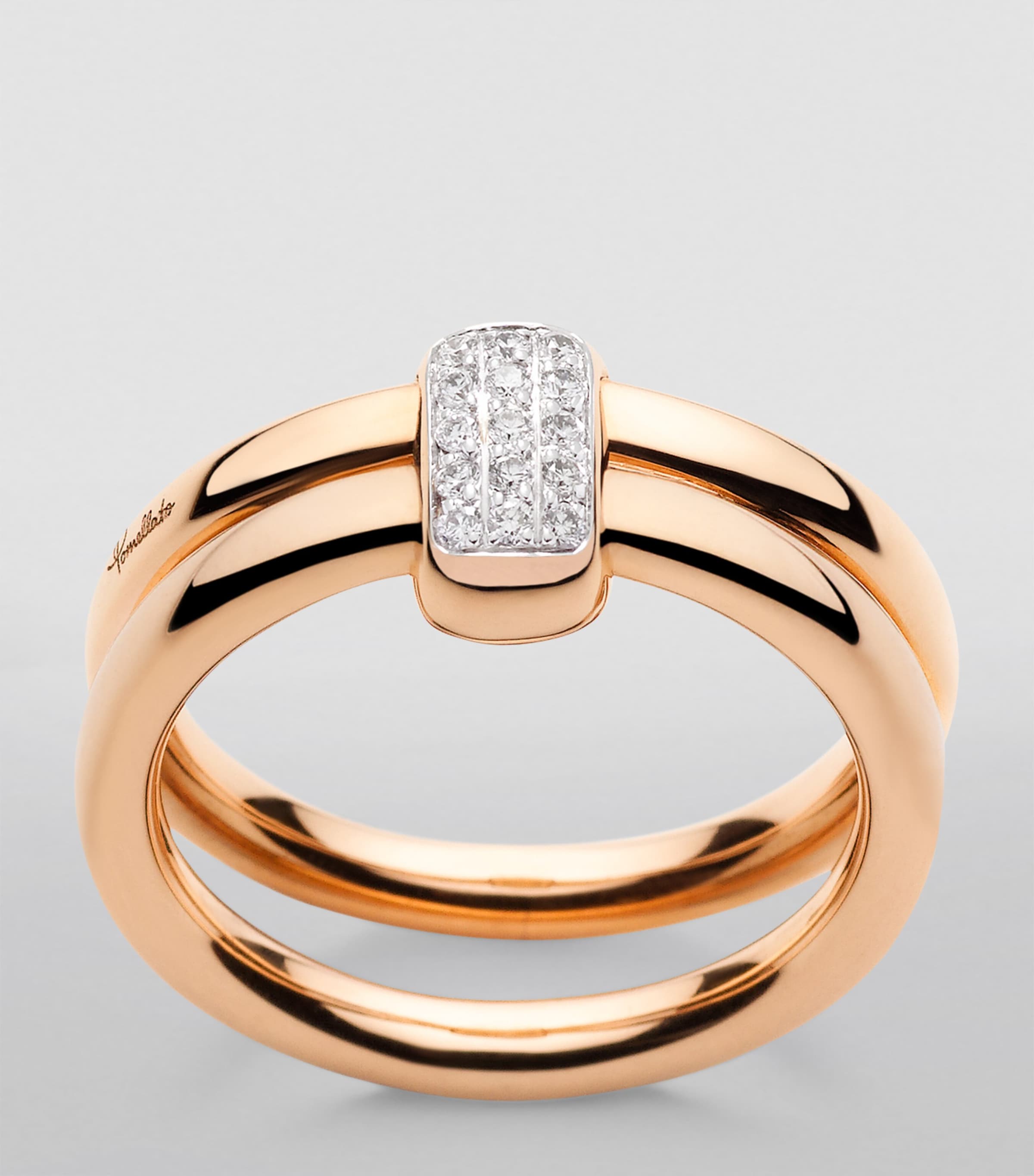 Rose Gold and Diamond Pomellato Together Ring DB000 Image 4