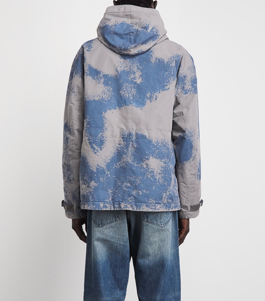 Stone Island Mens Short Hand-Painted Parka Jacket Image 5