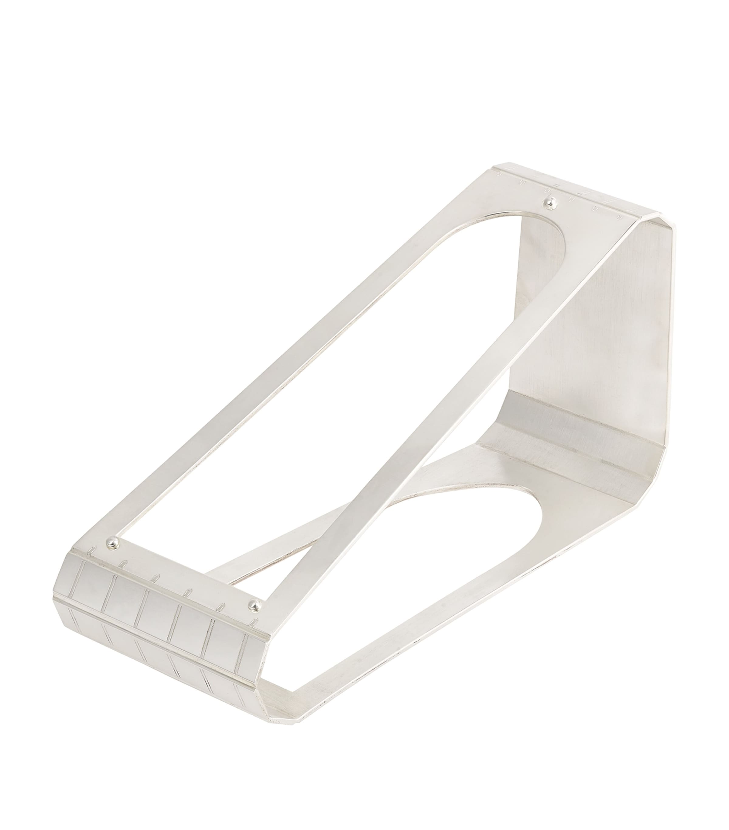 Silver-Plated Graphik Wine Bottle Holder SILVER Image 2