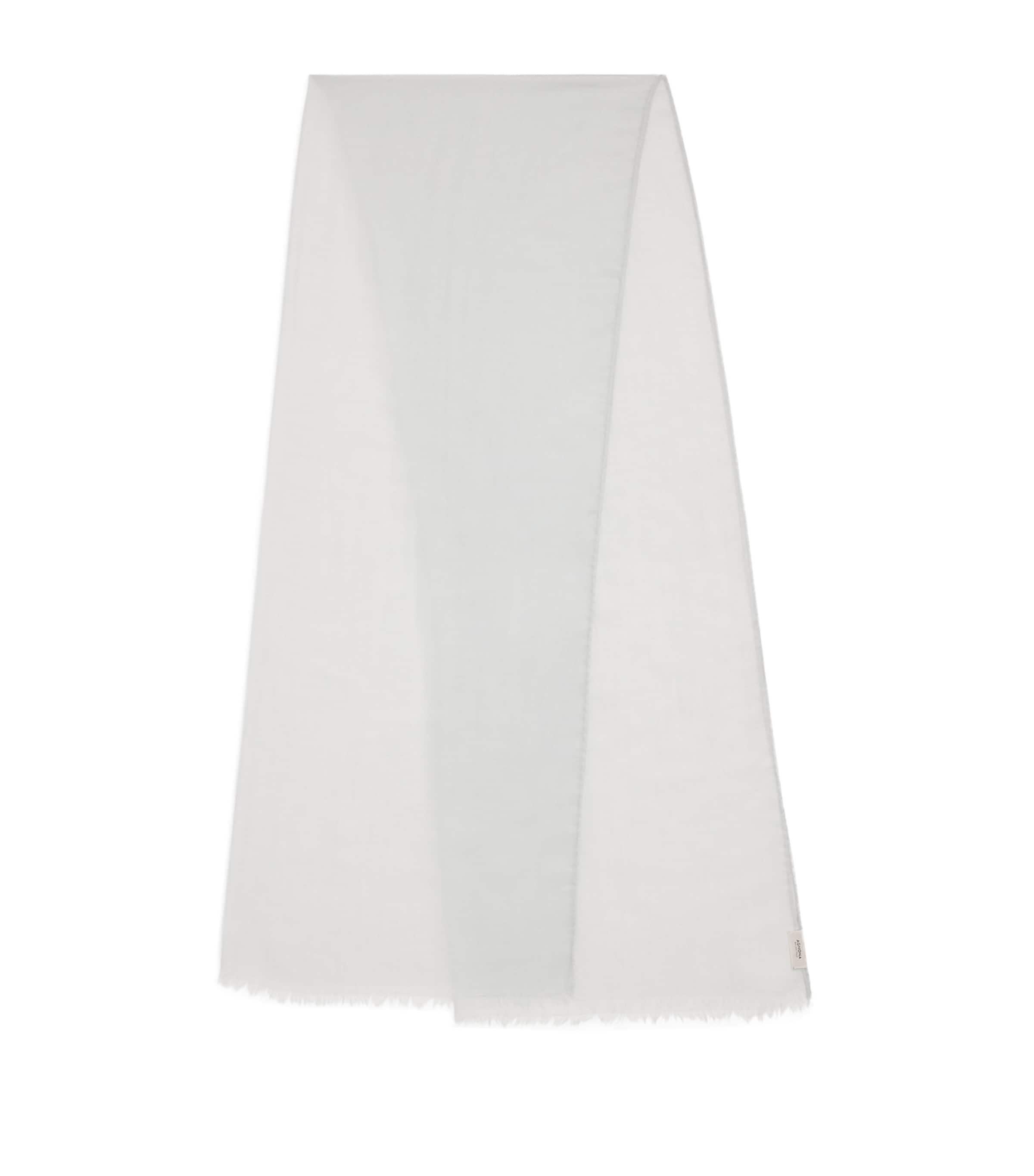 Agnona Womens Cashmere Scarf Sky Image 1