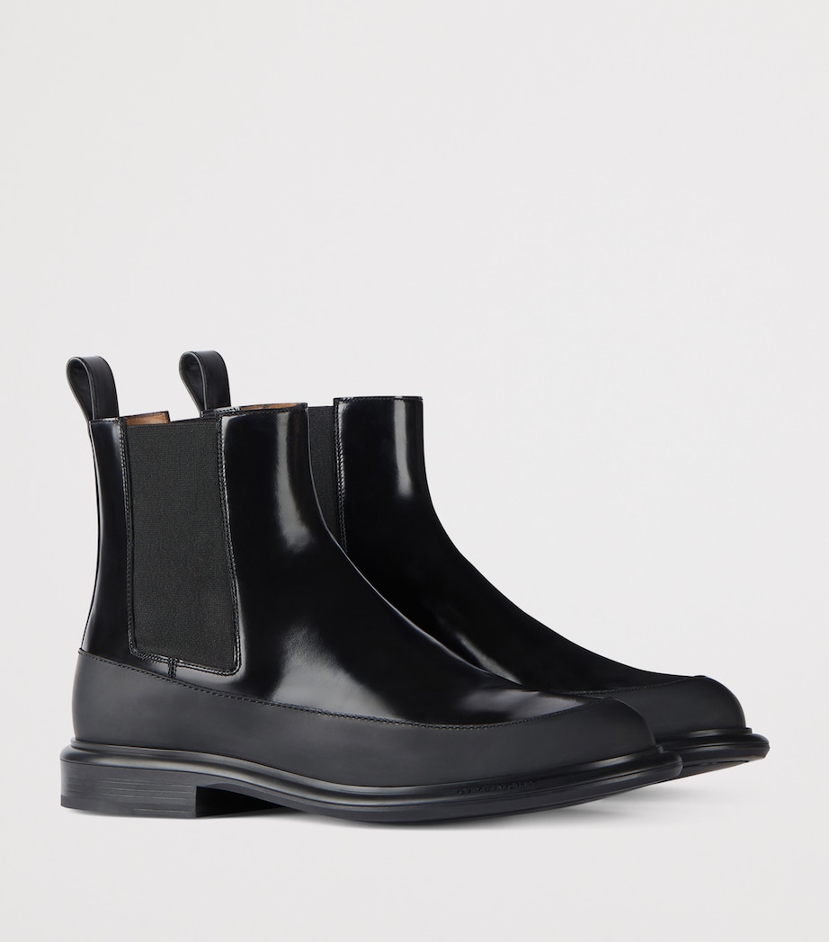 Leather Chelsea Boots BLACK Image 2