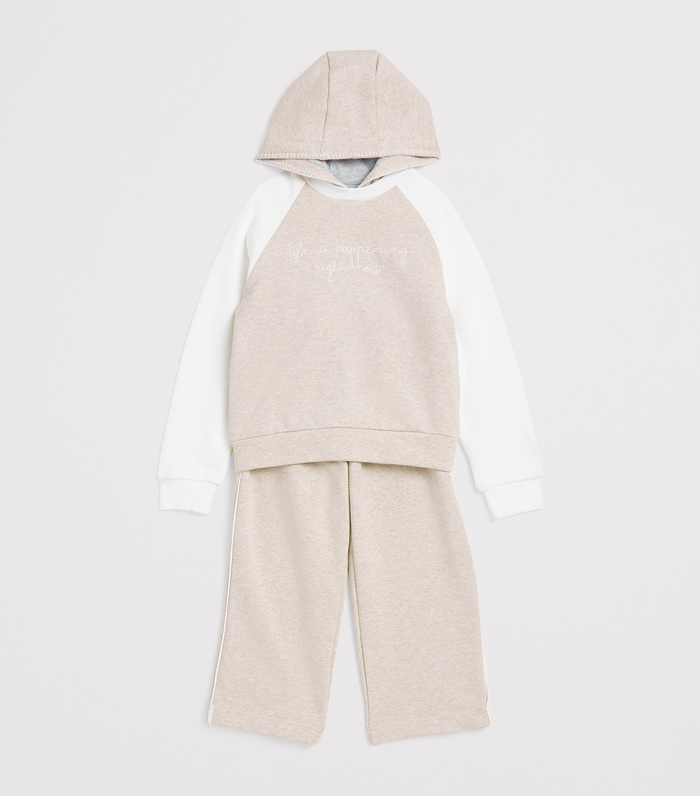 Eleventy Kids Cotton Drawstring Sweatpants (2-16 Years) Ch/avorio Image 3