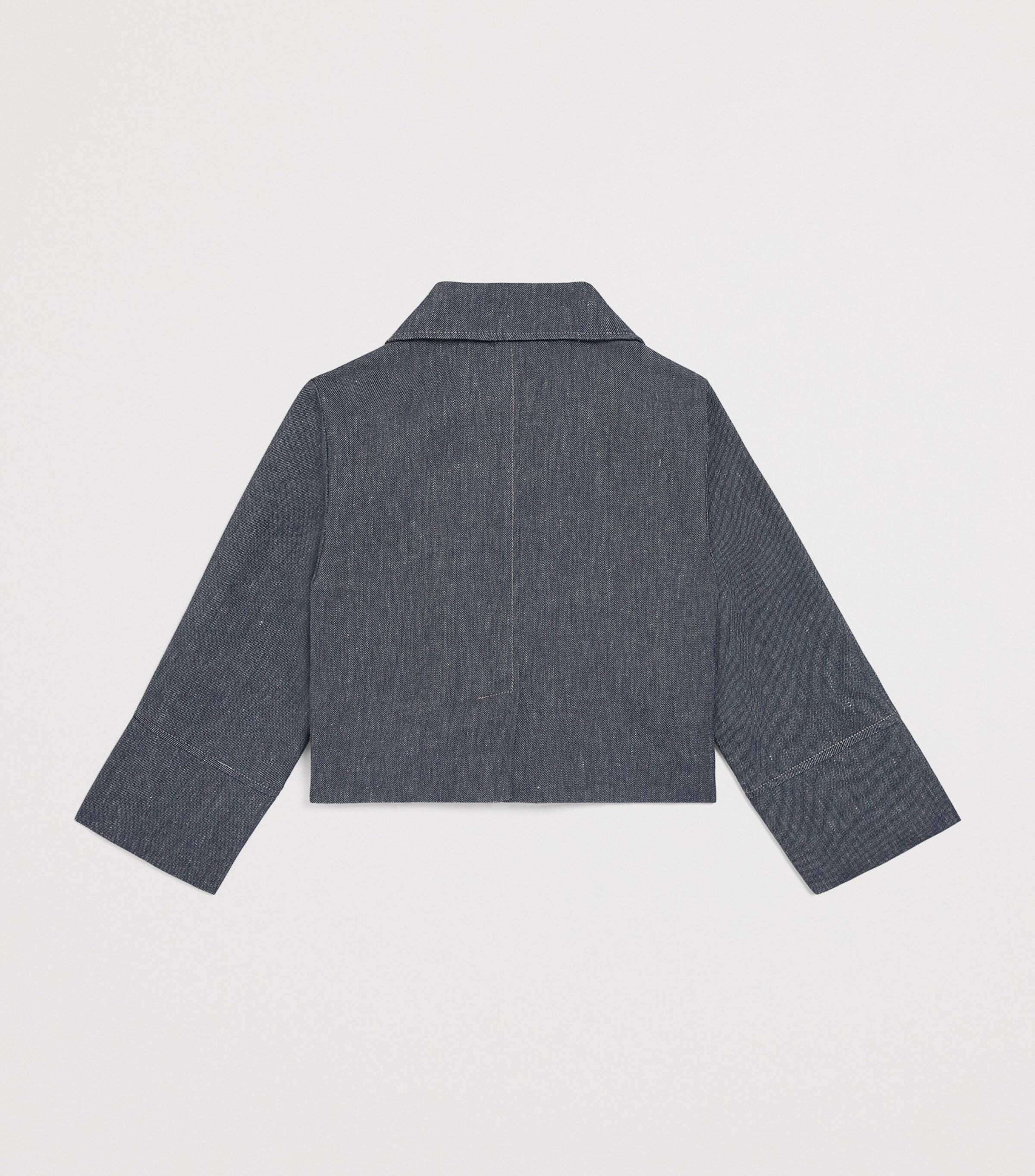 Linen-Cotton Denim Jacket (4-14 Years) FOLKSTONE GRAY Image 2
