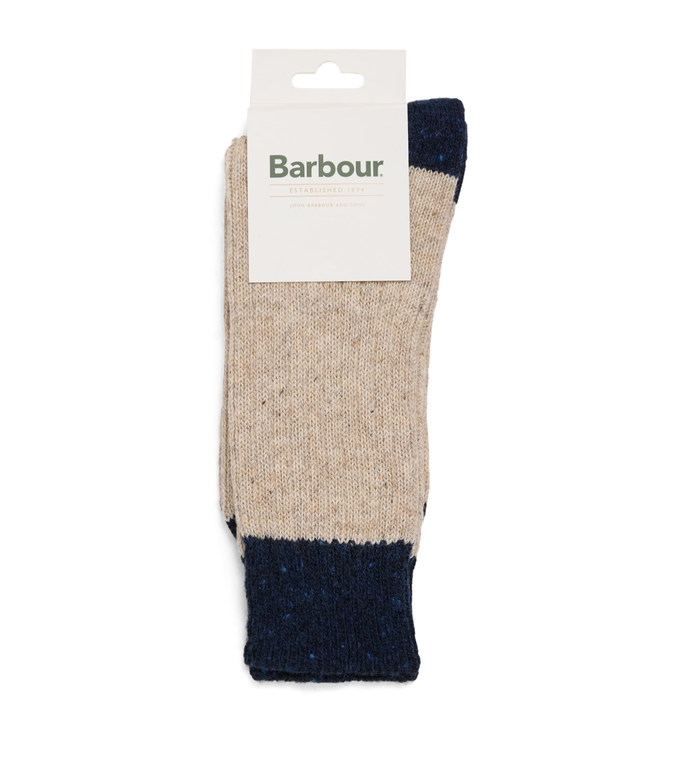 Barbour Wool-blend Houghton Socks In Brown