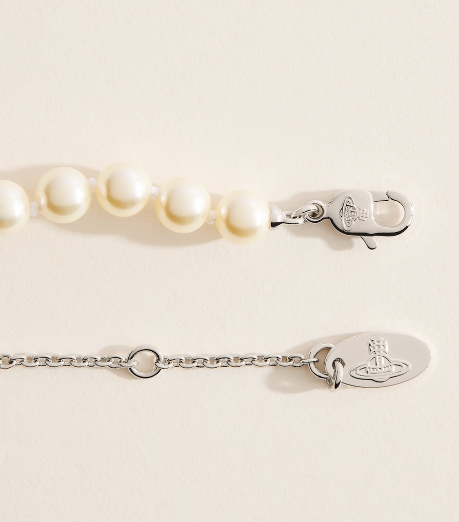 Vivienne Westwood Faux Pearl Lucrece Choker Pl/lt Cr Rs/wht Image 4