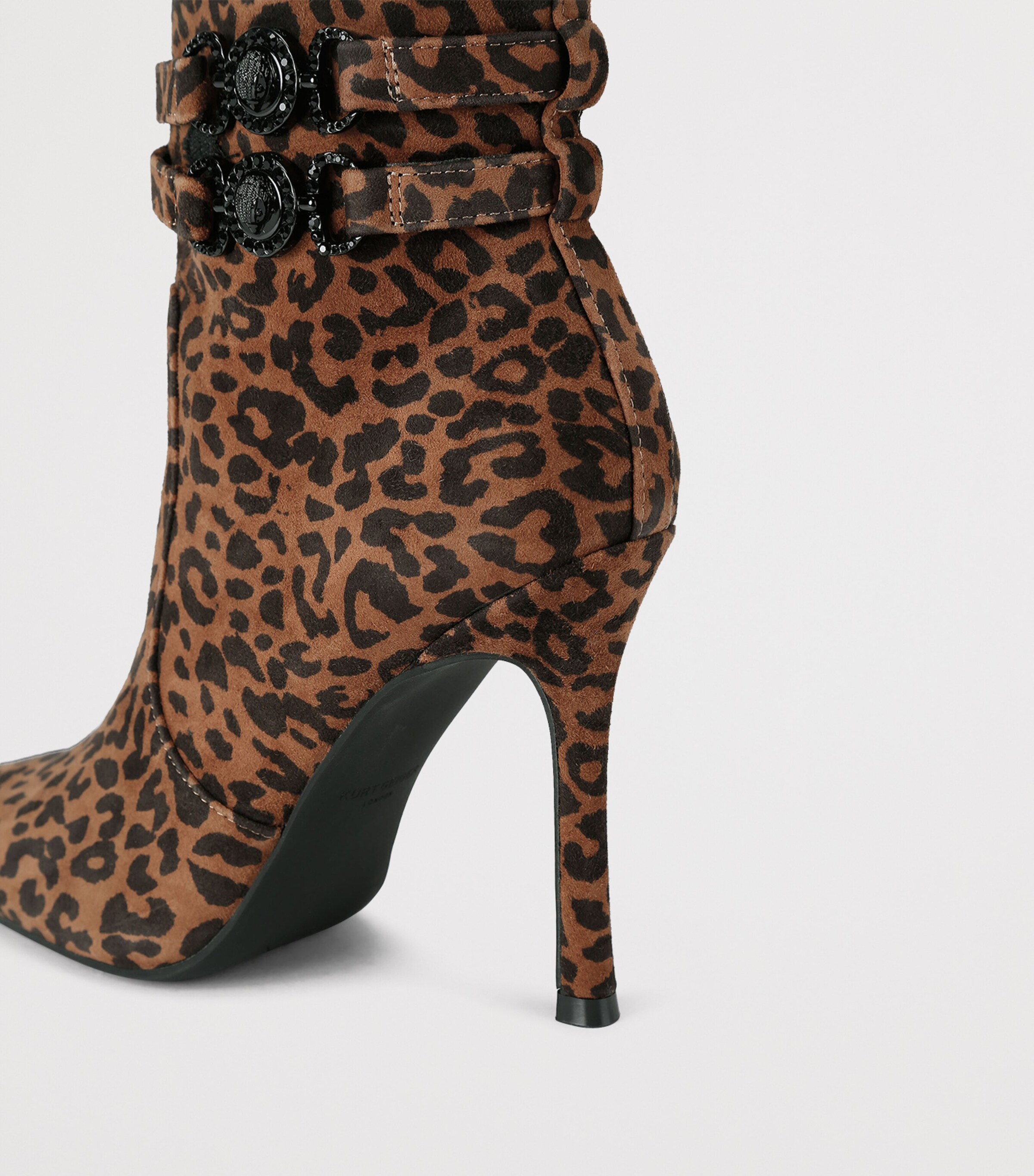 Kurt Geiger London Suede Mansion Ankle Boots Dk.brn Com Image 3