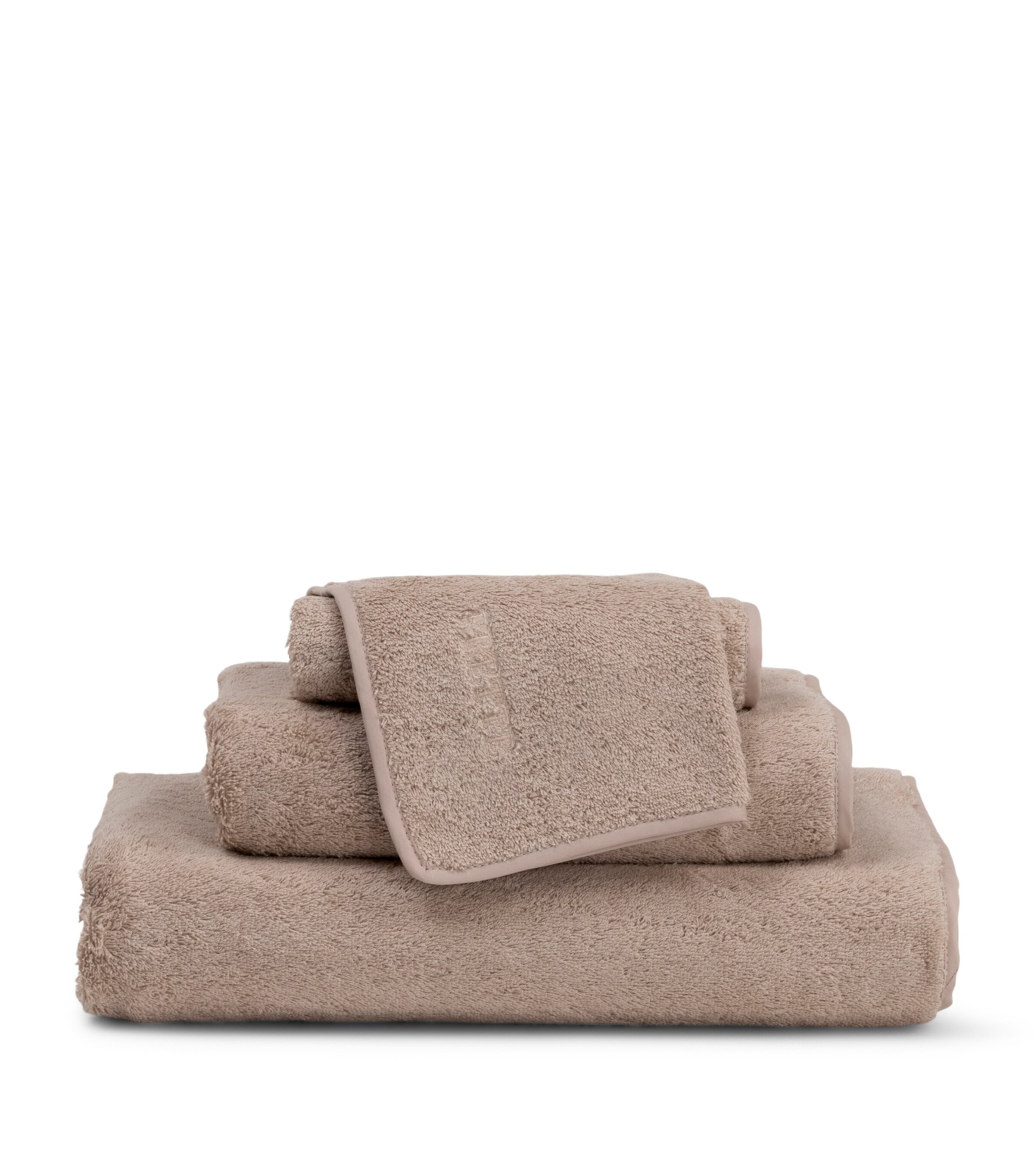 Frette Cotton Unito Wash Cloth (30cm x 30cm) Misty Blush Image 4